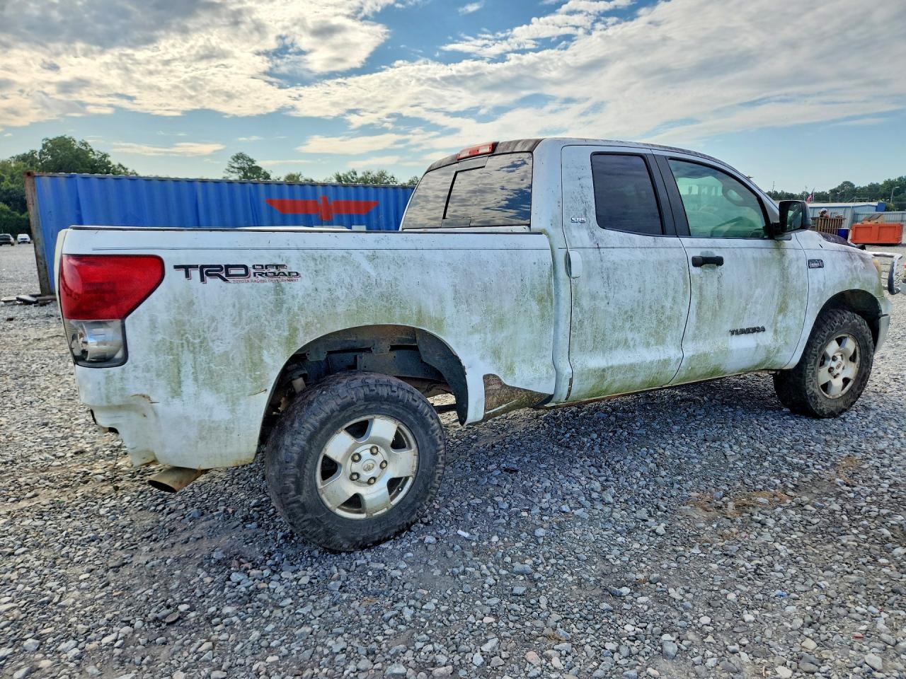 2008 Toyota Tundra Sr5 White vin: 5TFBV54188X051677