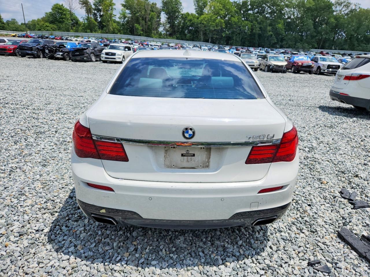 2014 Bmw 750 Li White vin: WBAYE8C55ED780374