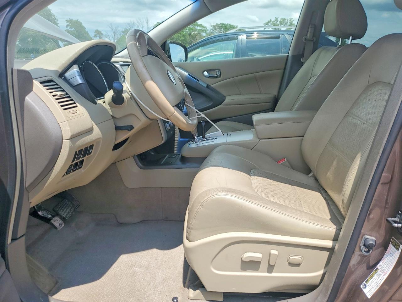 2014 Nissan Murano Sl Brown vin: JN8AZ1MW8EW505047