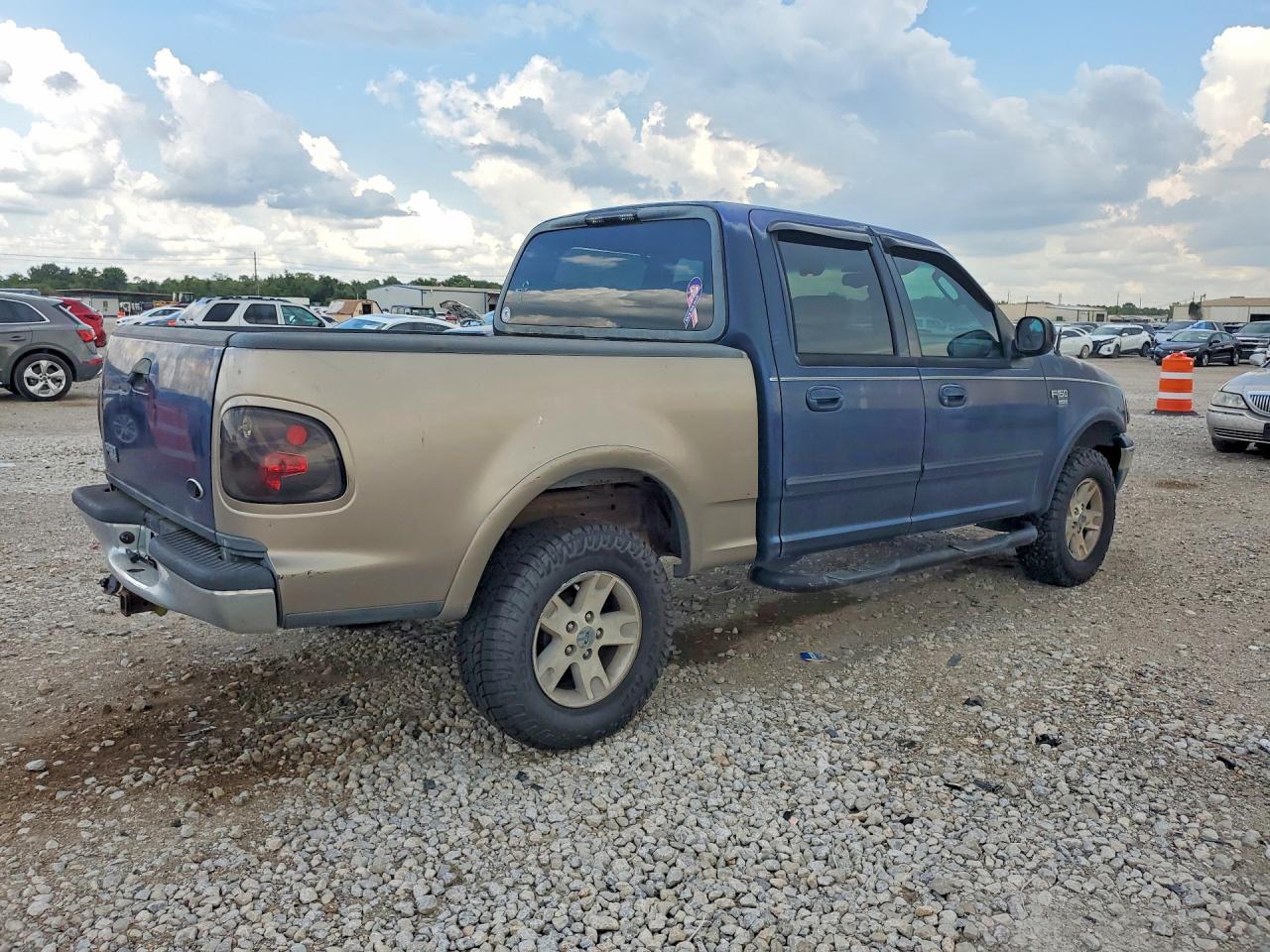 2002 Ford F150 Supercrew Blue vin: 1FTRW08L62KE27033