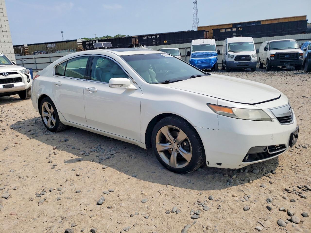 2012 Acura Tl White vin: 19UUA9F58CA001967