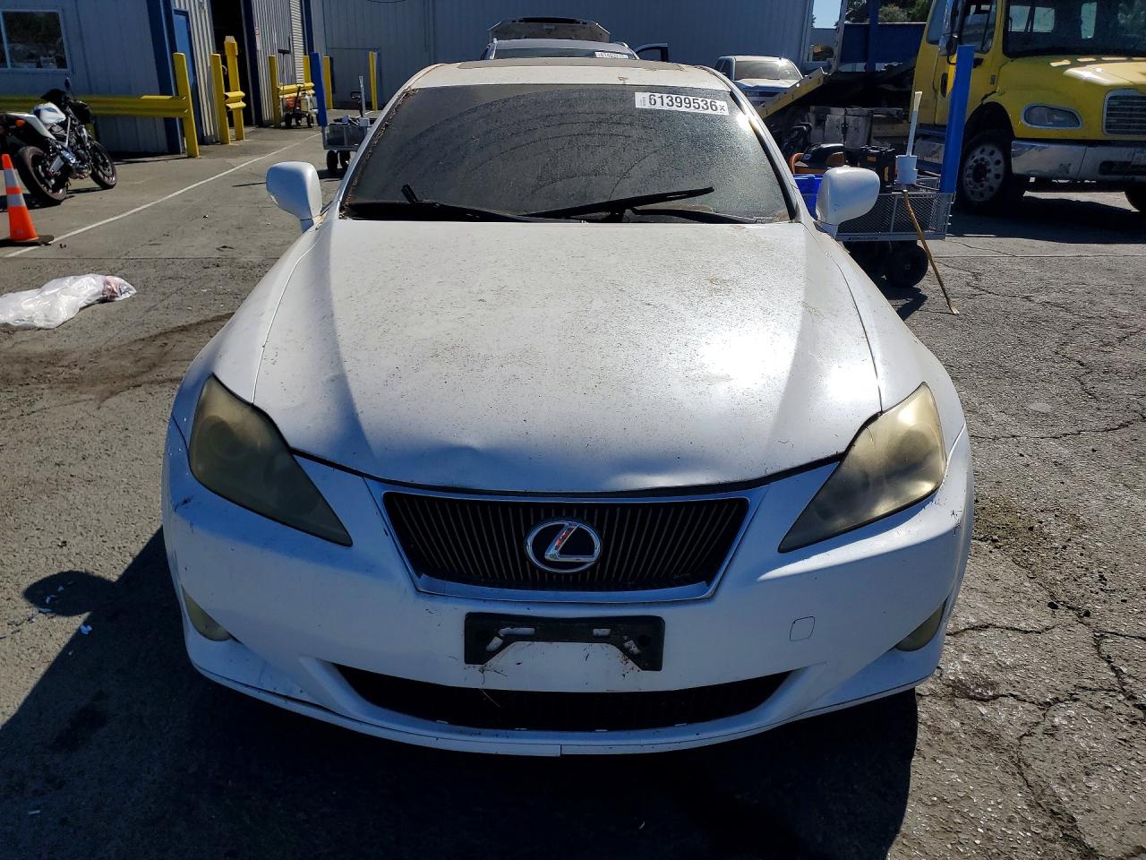 2007 Lexus Is 250 White vin: JTHBK262272030993