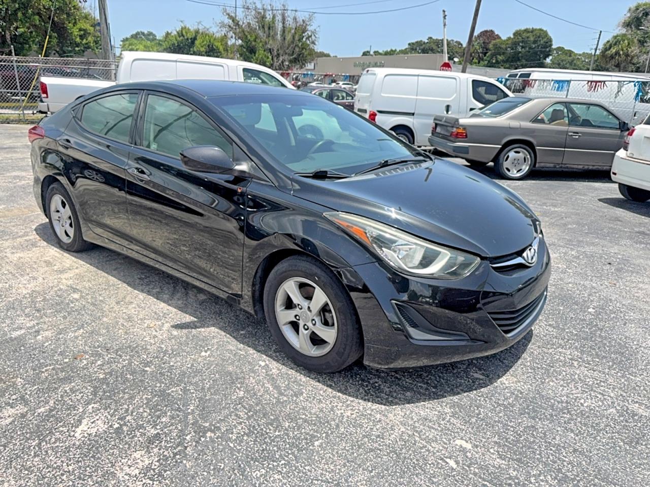 2014 Hyundai Elantra Se Black vin: 5NPDH4AE1EH489689