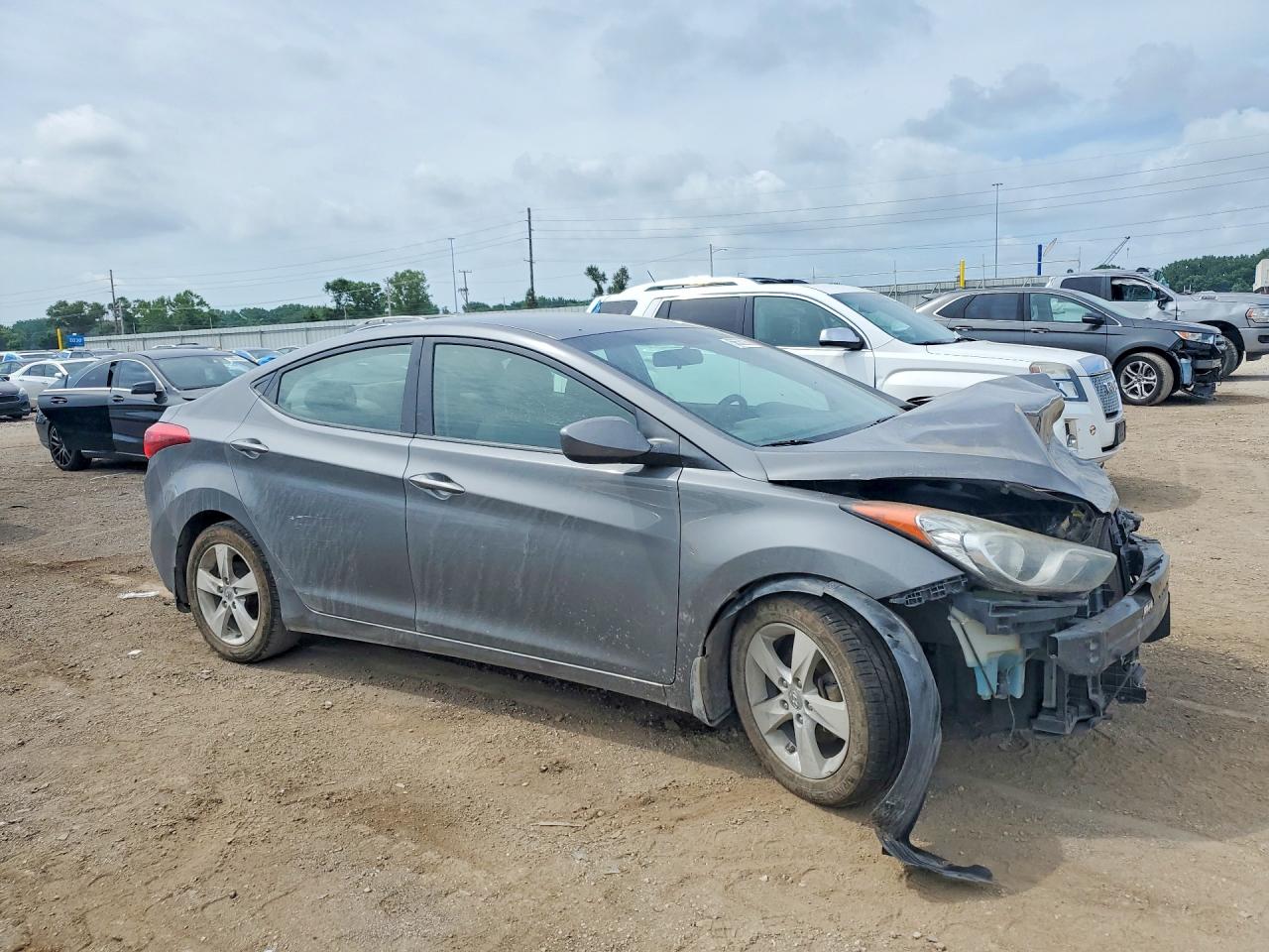 2013 Hyundai Elantra Gls Silver vin: 5NPDH4AE5DH154157