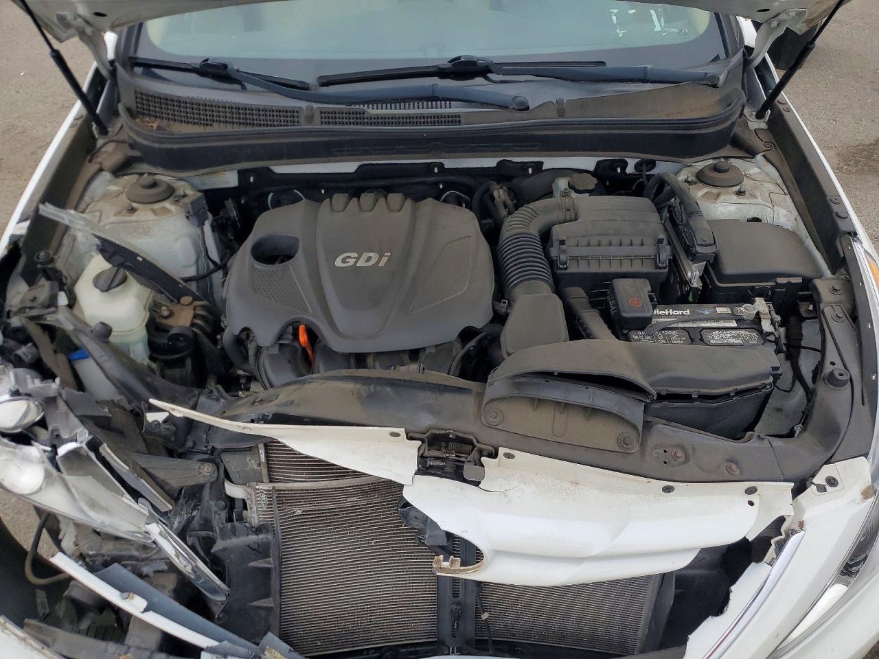 2013 Hyundai Sonata Gls White vin: 5NPEB4AC0DH550565
