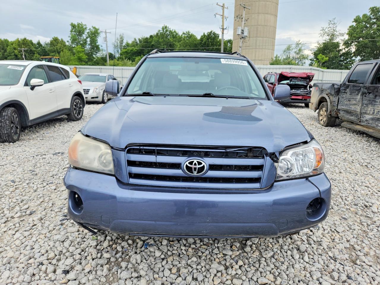 2005 Toyota Highlander Base Blue vin: JTEDD21A350121469