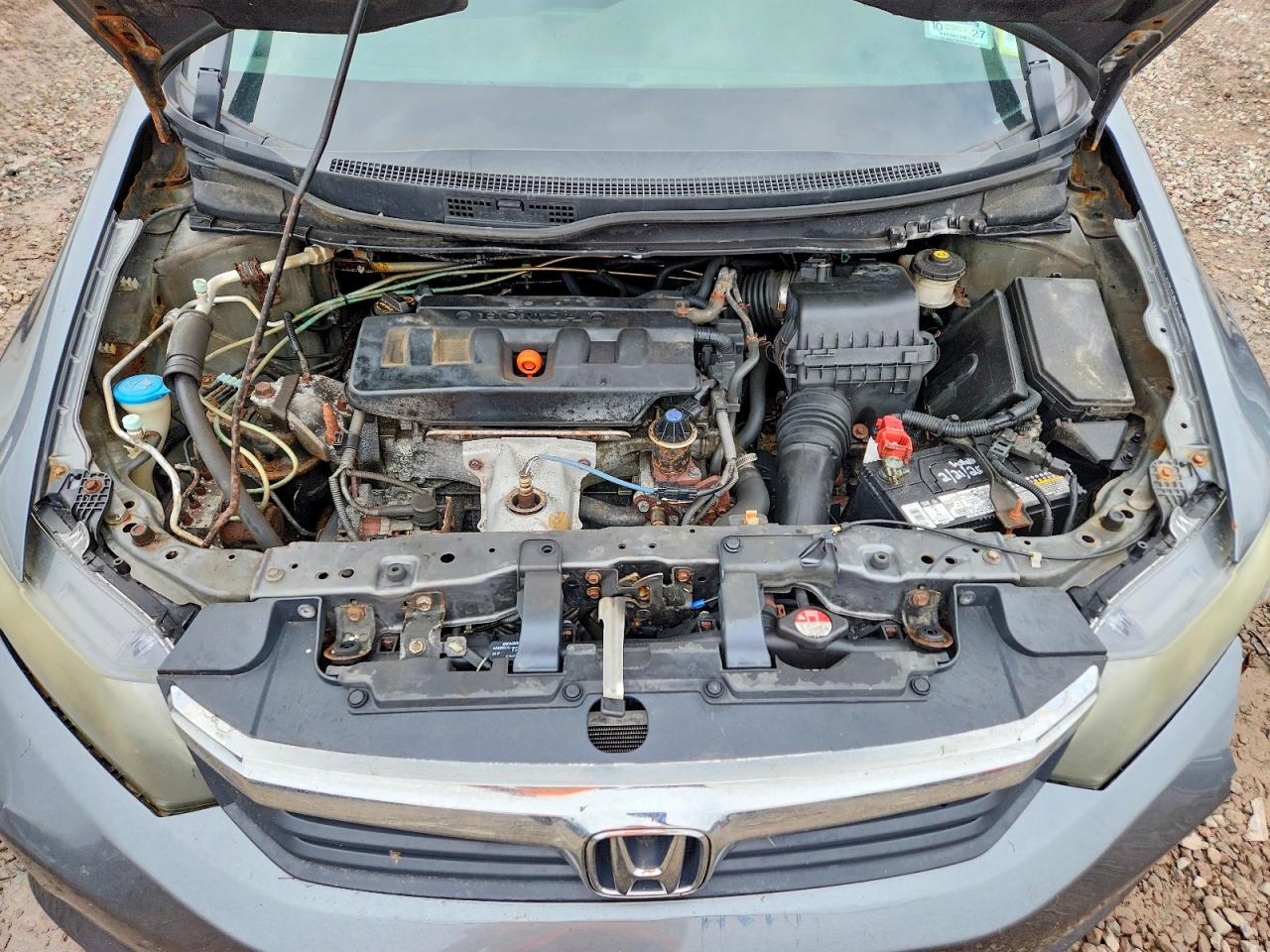 2012 Honda Civic Lx Gray vin: 2HGFB2F58CH333017