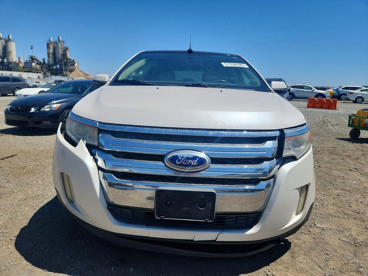 2014 Ford Edge Sel White vin: 2FMDK3JC3EBB31074