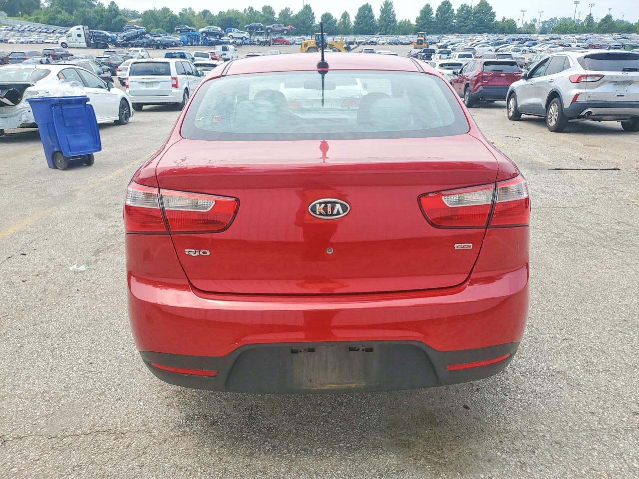 2012 Kia Rio Lx Красный vin: KNADM4A3XC6056127