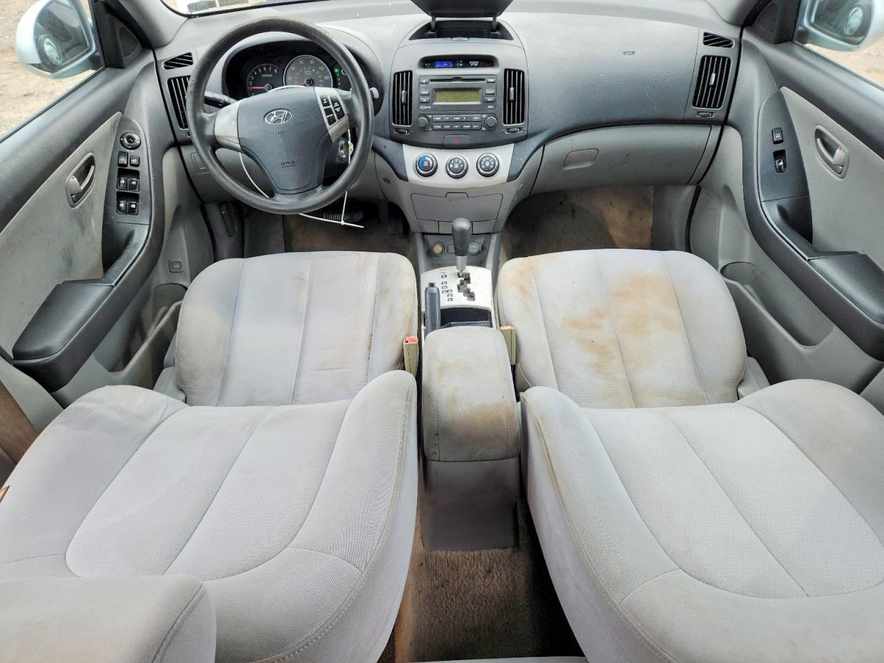2007 Hyundai Elantra Gls Silver vin: KMHDU46D17U222360