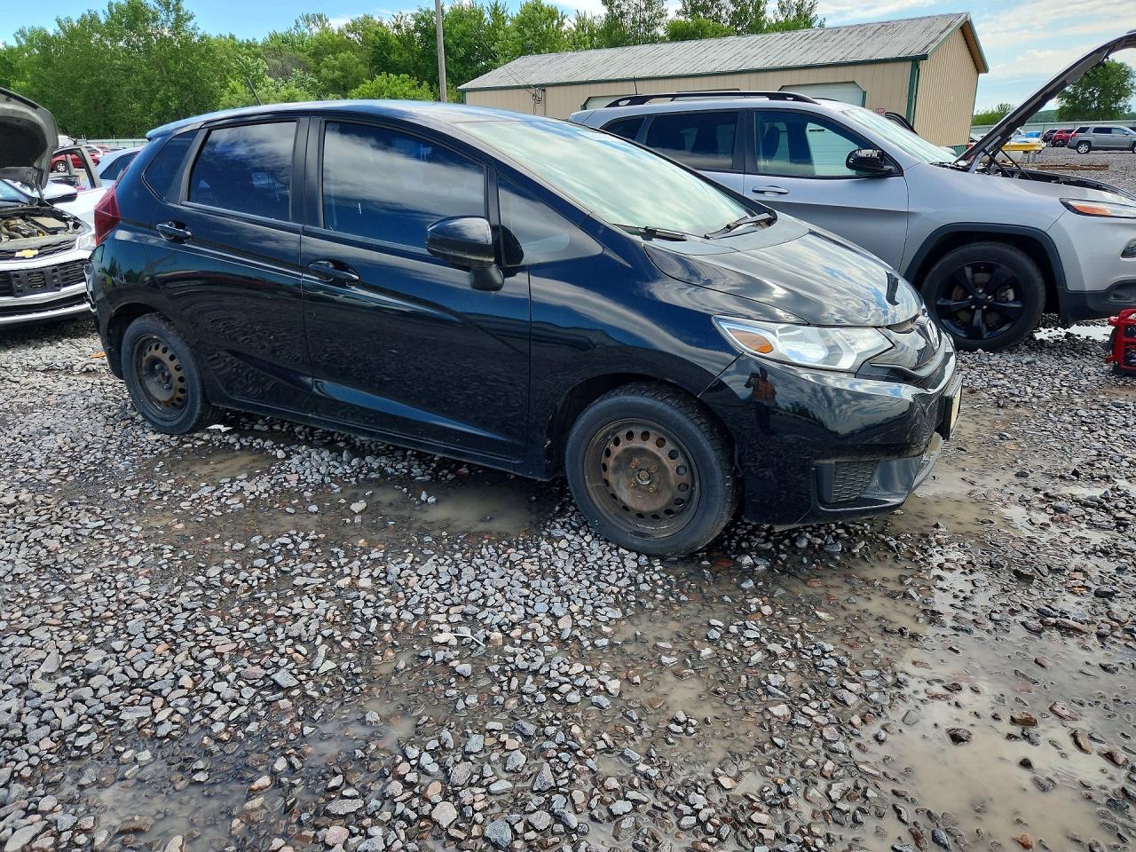 2015 Honda Fit Lx Black vin: 3HGGK5H50FM733226