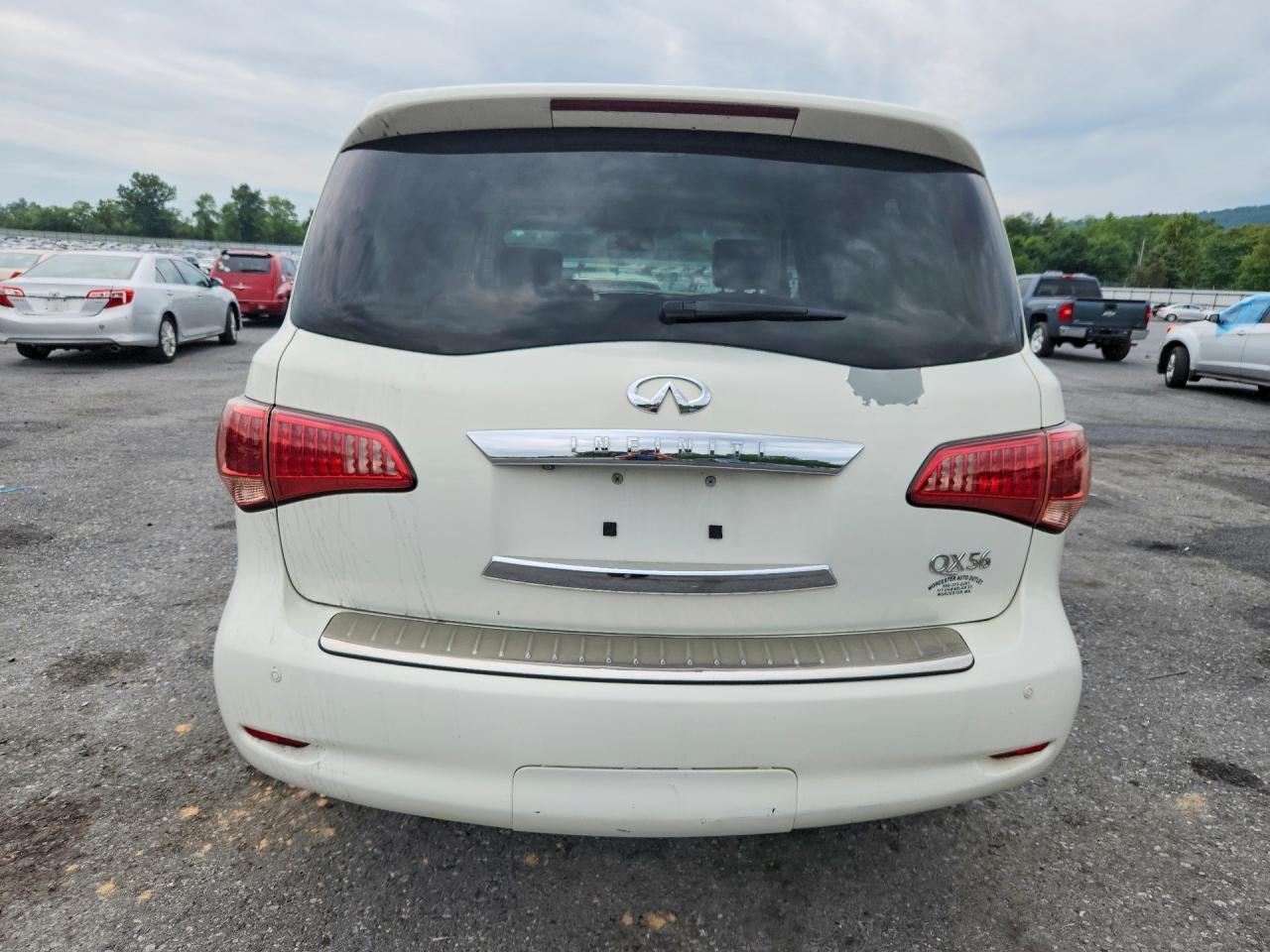 2012 Infiniti Qx56 Base White vin: JN8AZ2NCXC9316342