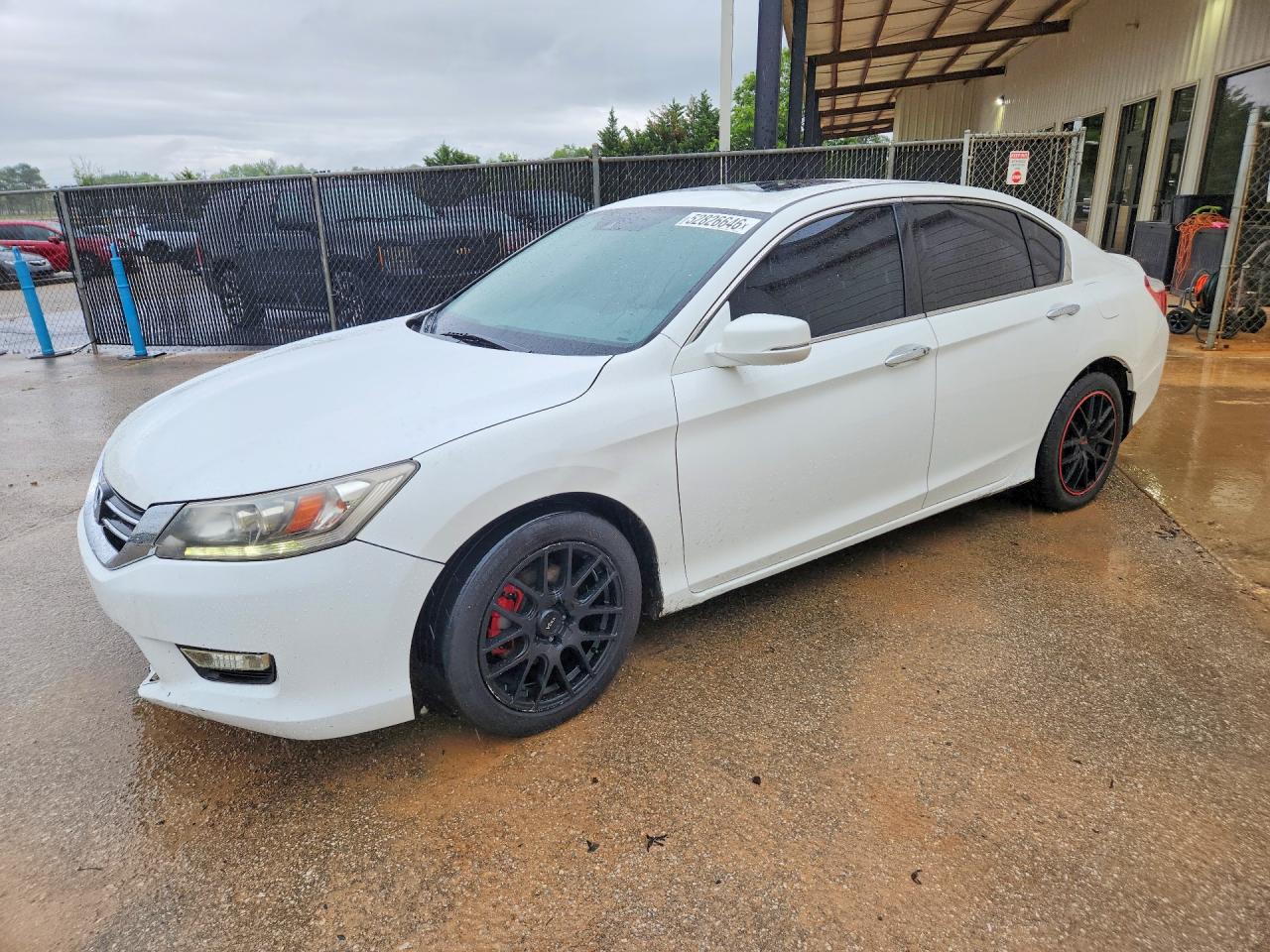 2014 Honda Accord Touring White vin: 1HGCR3F96EA013543