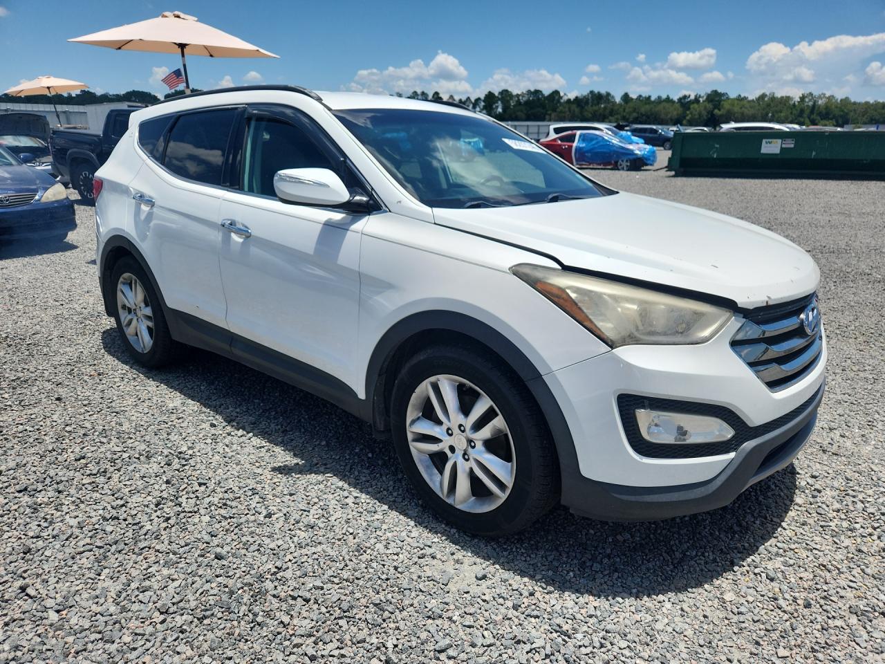 2014 Hyundai Santa Fe Sport 2.0t White vin: 5XYZU3LA8EG160677
