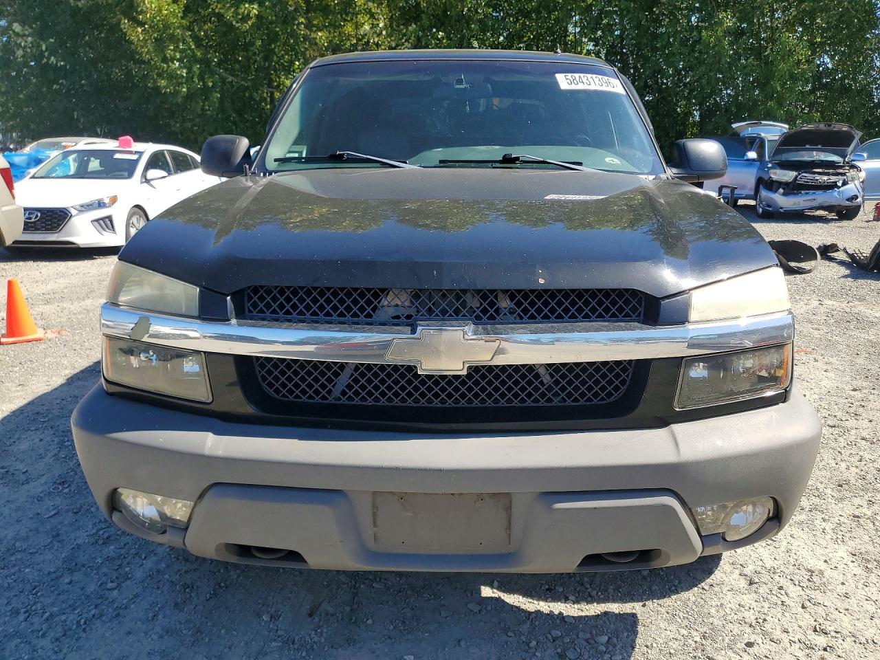 2002 Chevrolet Avalanche K1500 Black vin: 3GNEK13T72G162774