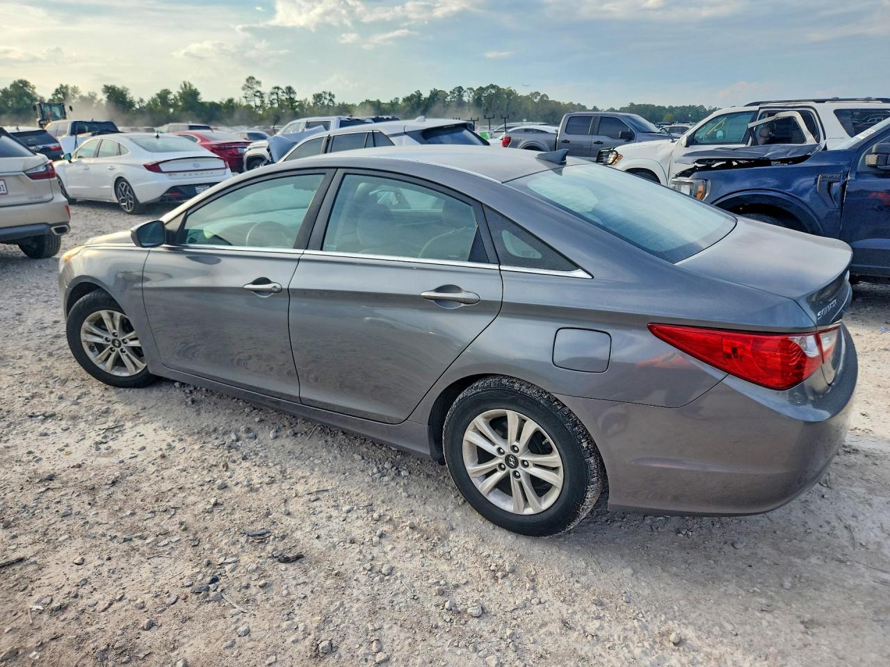 2013 Hyundai Sonata Gls Gray vin: 5NPEB4AC7DH712773