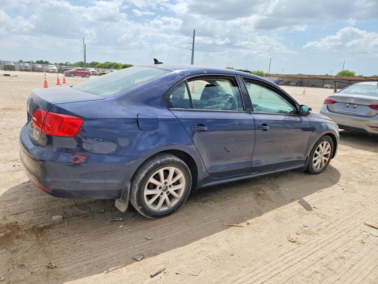 2012 Volkswagen Jetta Se Blue vin: 3VWDP7AJ6CM470349