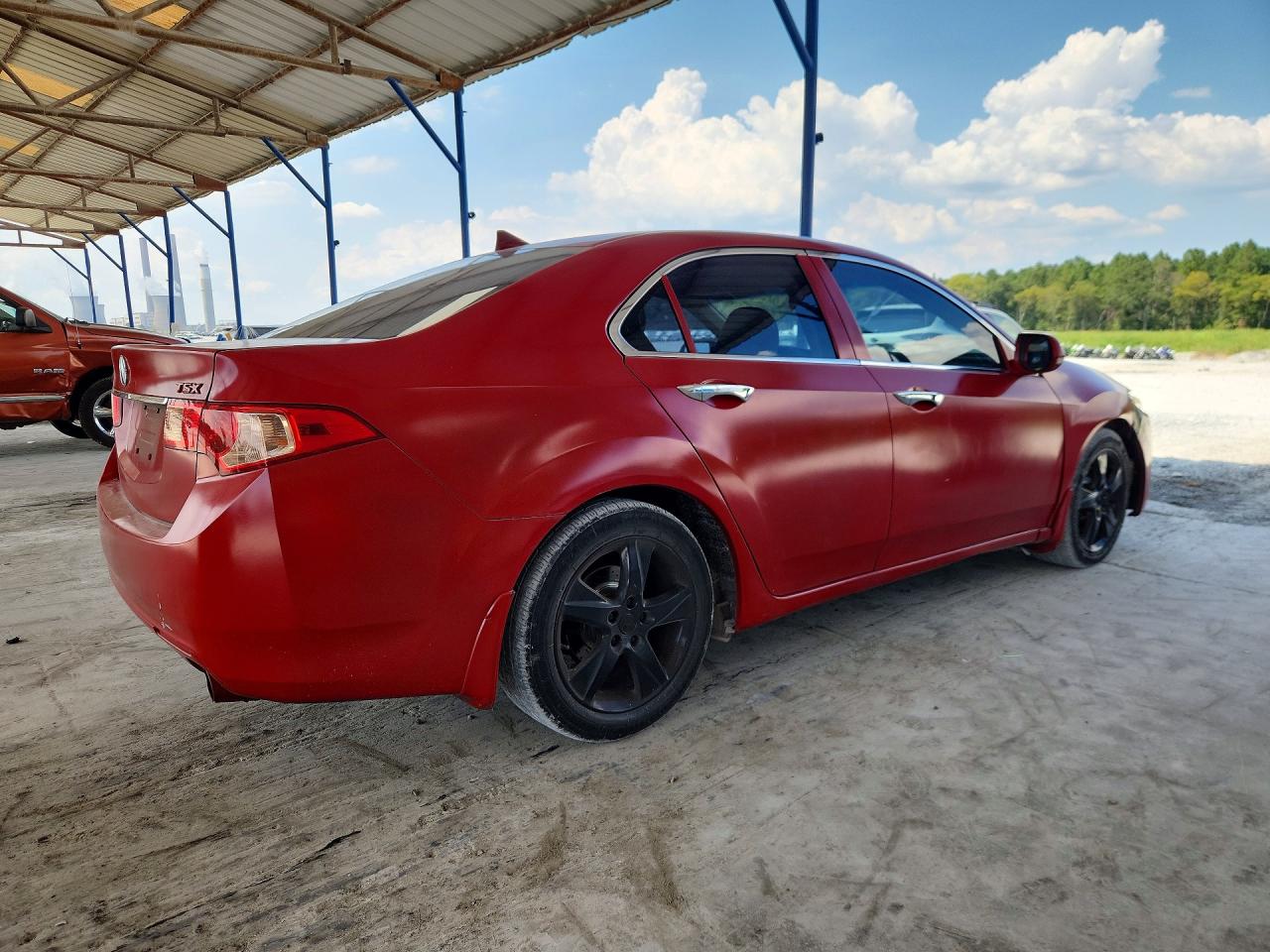 2011 Acura Tsx Red vin: JH4CU2F68BC010297