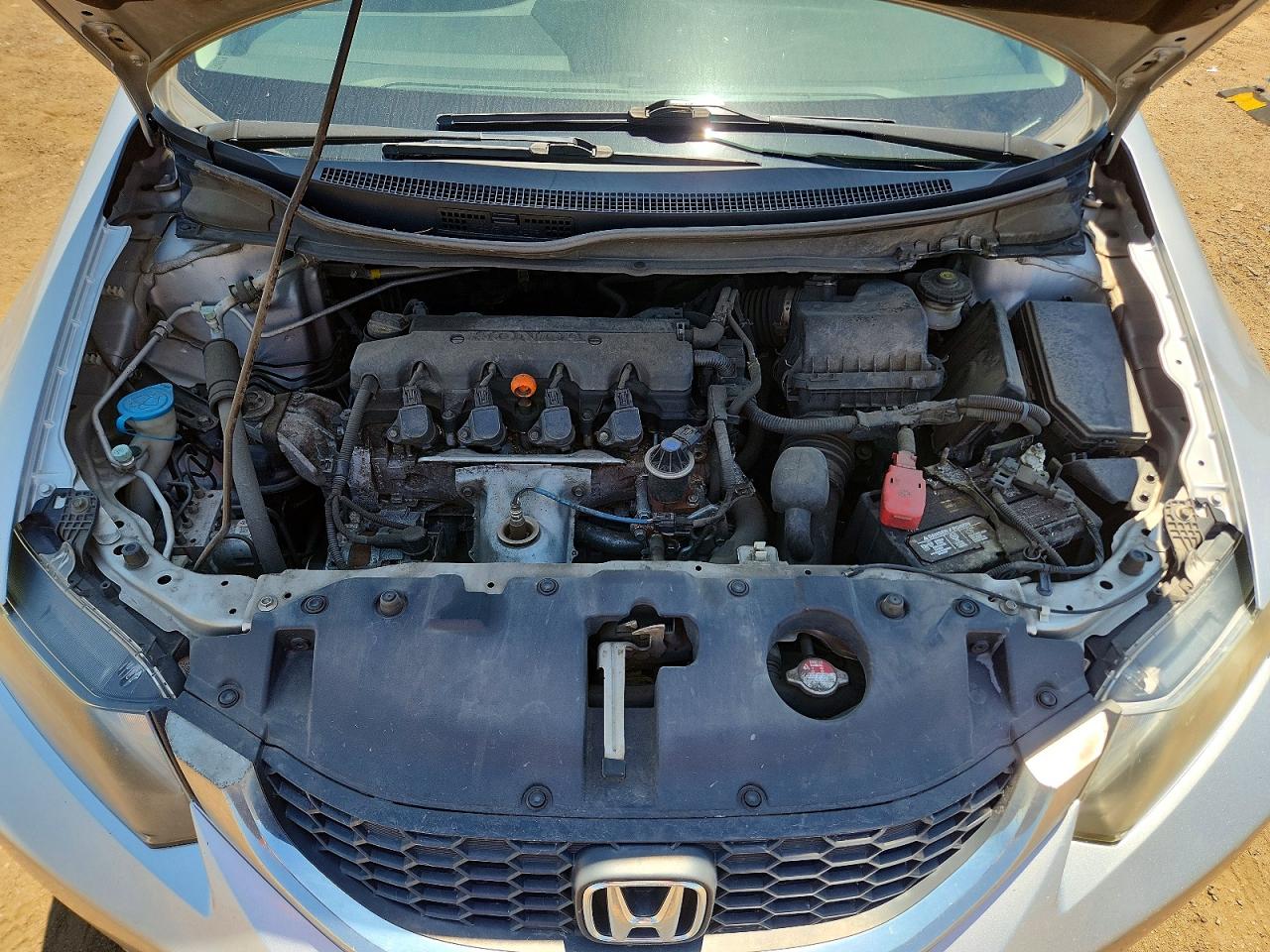 2014 Honda Civic Lx Silver vin: 19XFB2F57EE037726