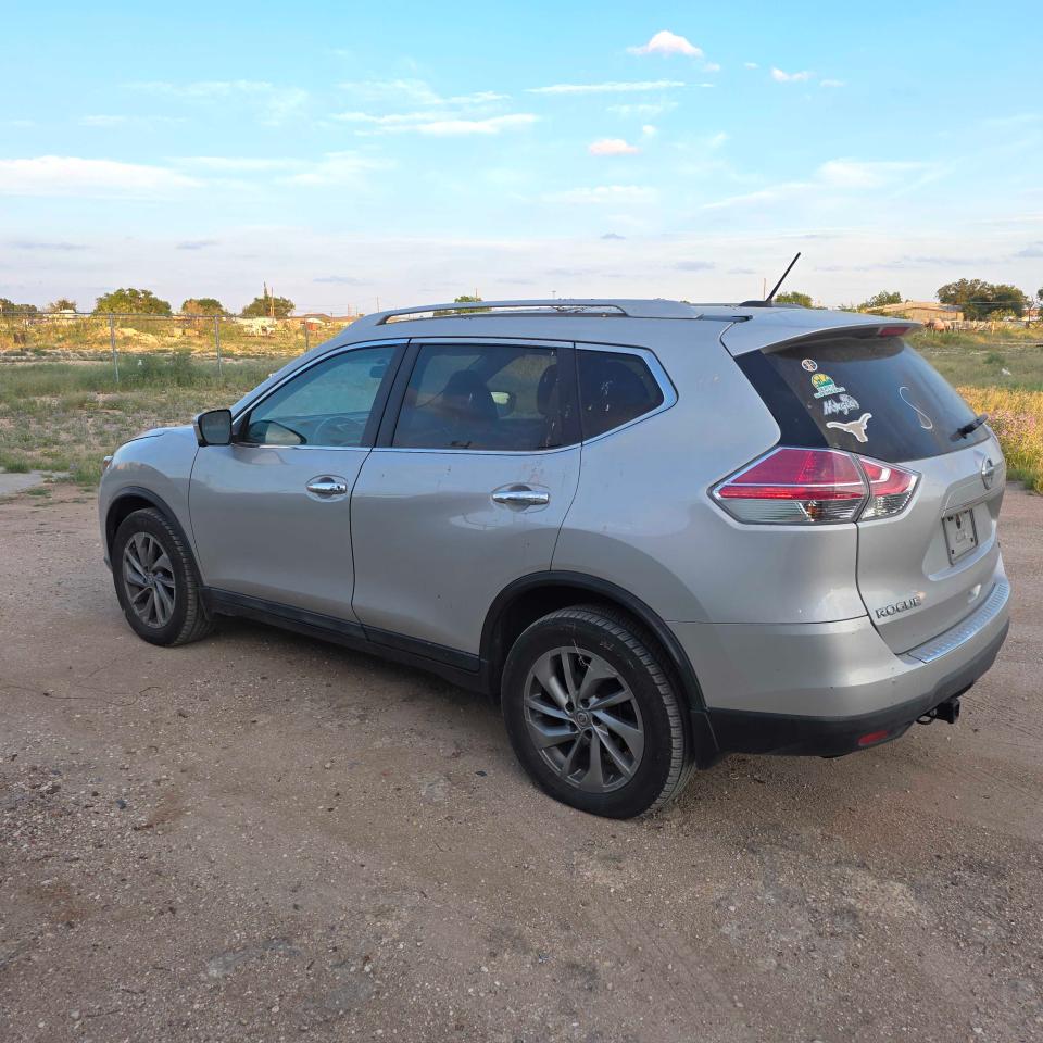 2015 Nissan Rogue Sl Silver vin: 5N1AT2MV9FC862097