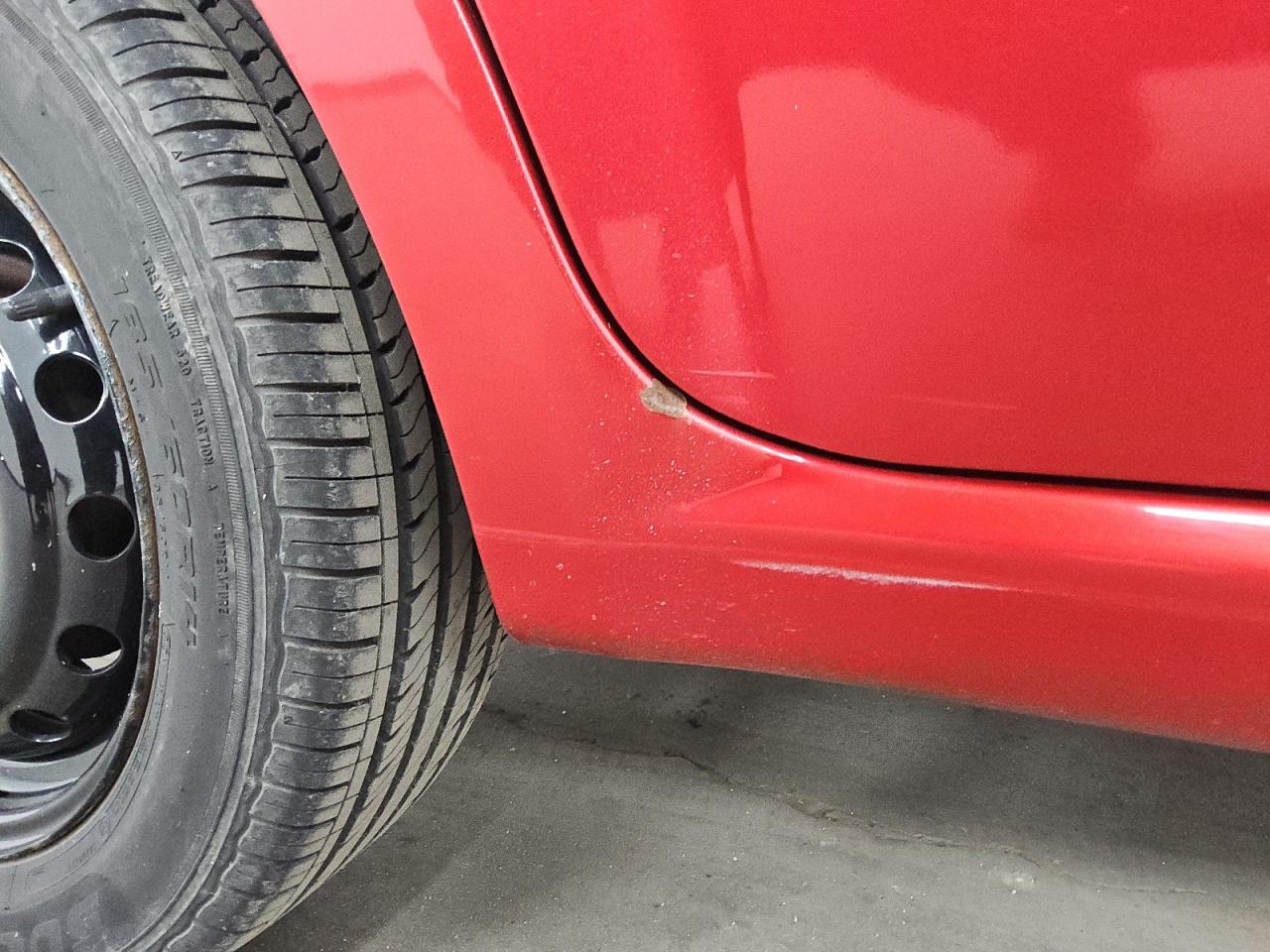 2011 Chevrolet Aveo Red vin: KL1TD5DE9BB220532 Damage: Right Rocker Panel, Dent(S) W/ Paint Dmg, 1 To 2 Inches