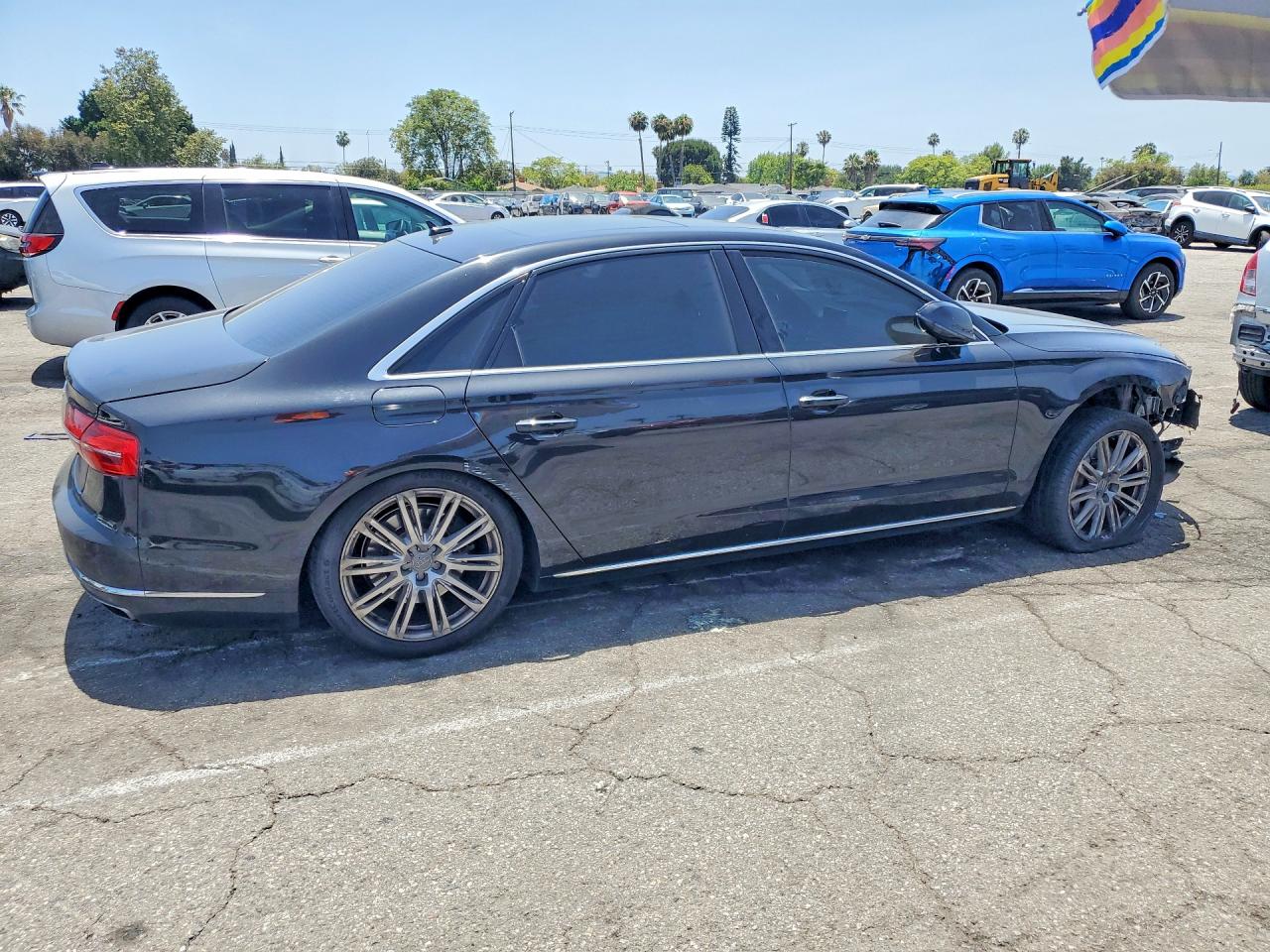 2015 Audi A8 L Quattro Black vin: WAU3GAFD5FN000609