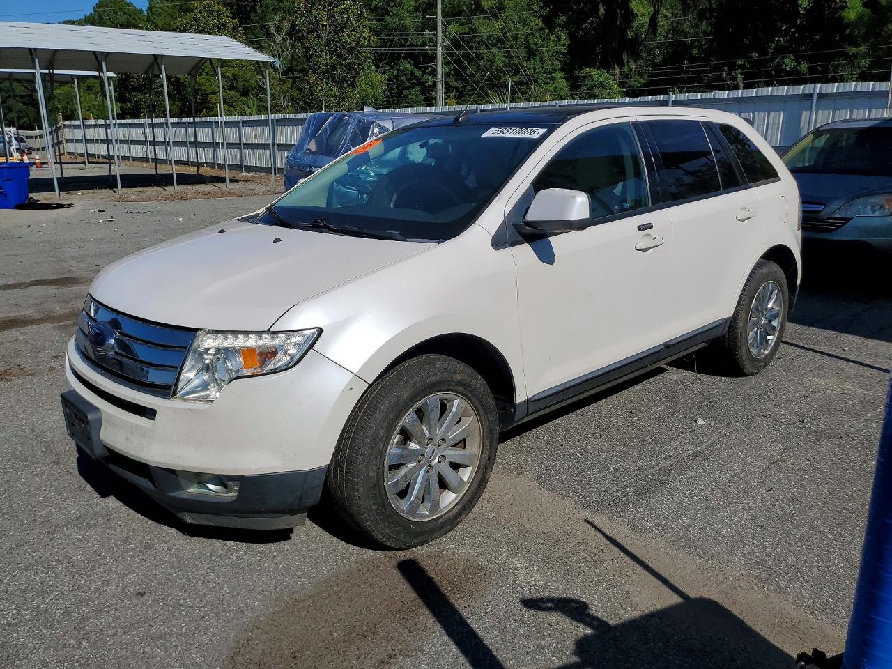 2010 Ford Edge Sel White vin: 2FMDK3JC7ABA12700