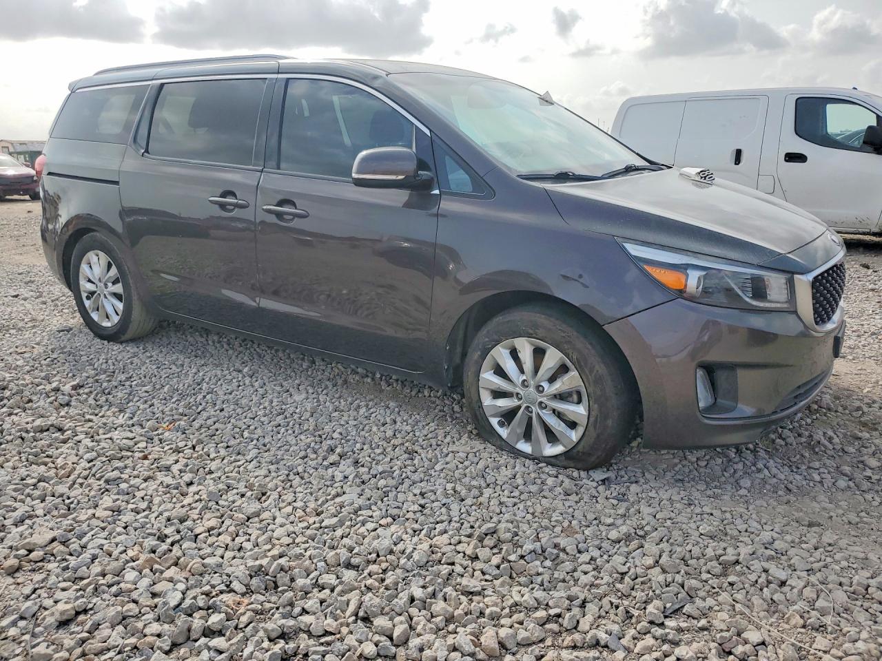 2015 Kia Sedona Ex Tan vin: KNDMC5C11F6023691