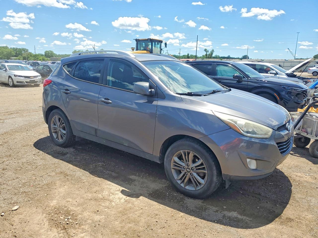 2014 Hyundai Tucson Se Gray vin: KM8JUCAG2EU826642