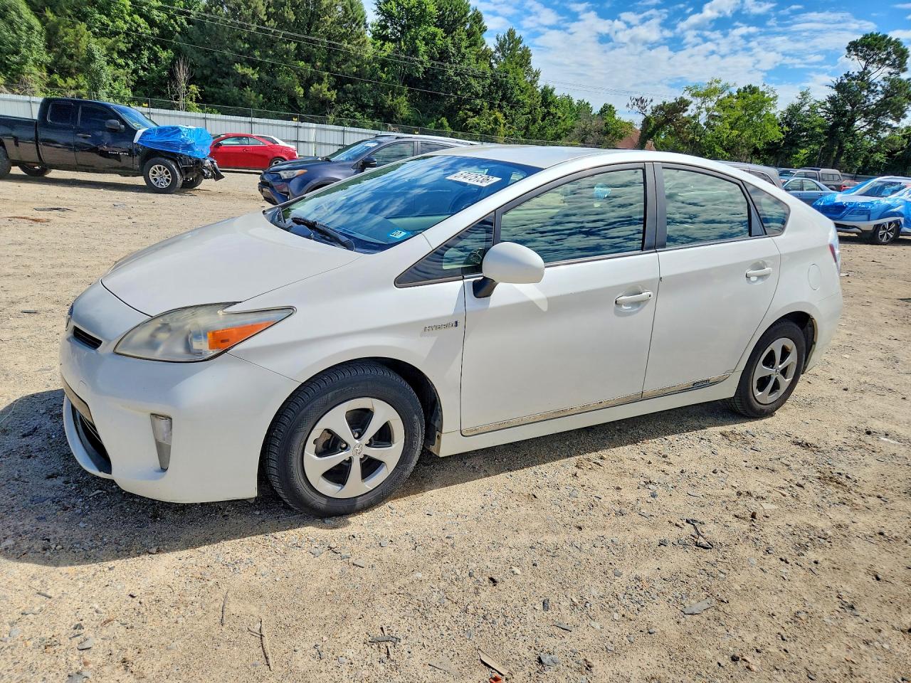 2012 Toyota Prius Two White vin: JTDKN3DU0C0334476