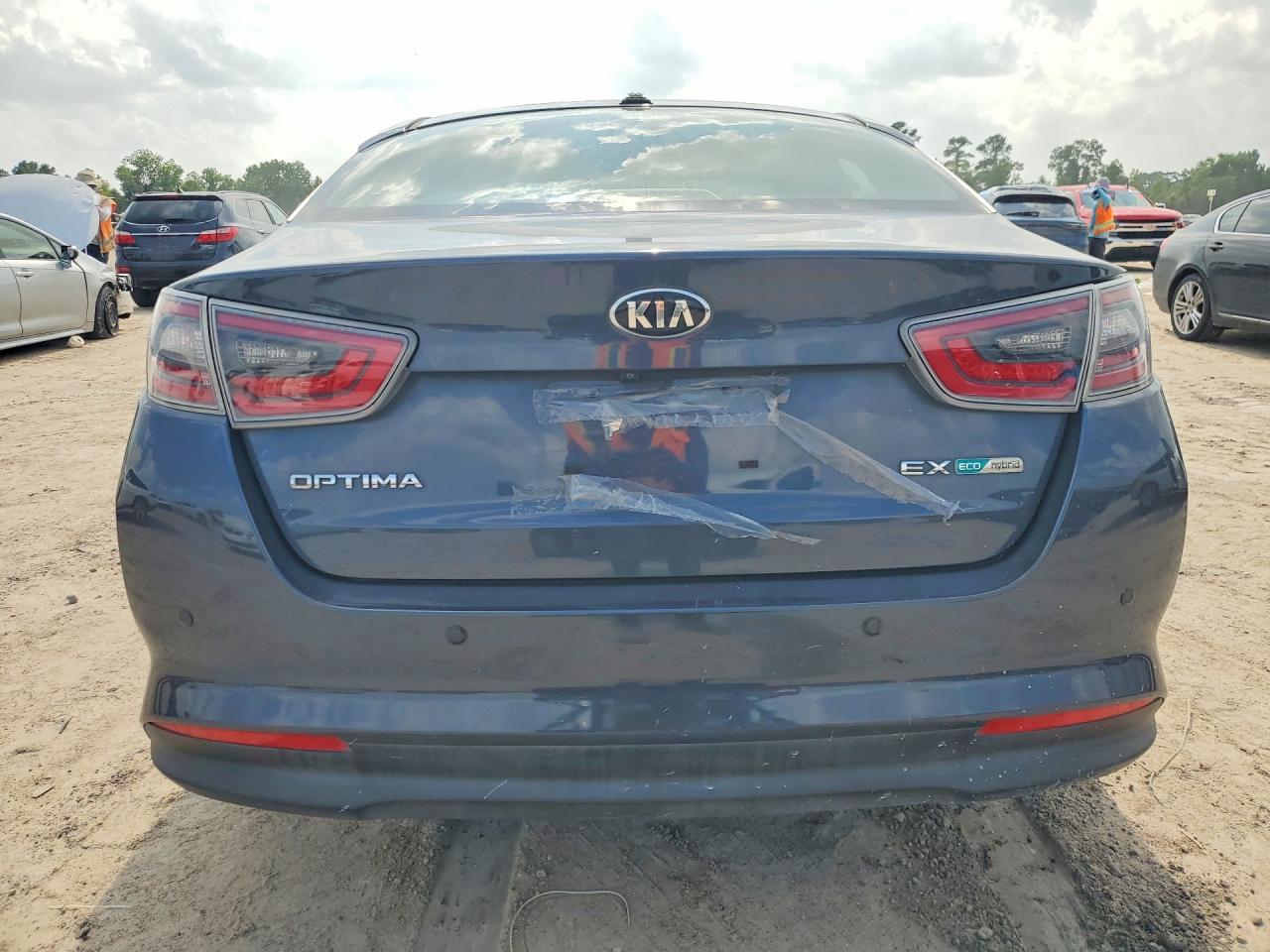 2014 Kia Optima Hybrid Gray vin: KNAGN4AD2E5068722