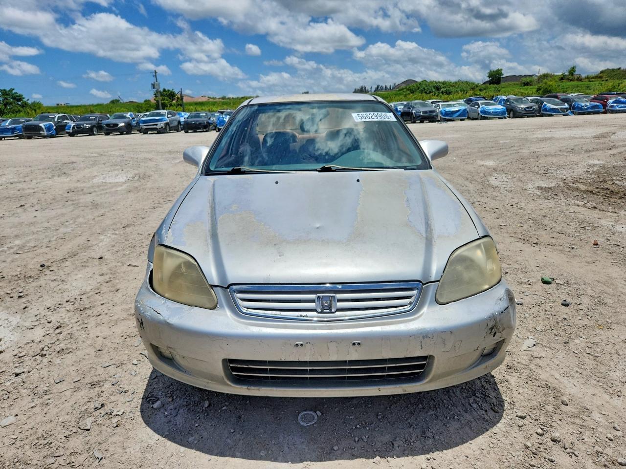 1999 Honda Civic Lx Silver vin: 1HGEJ6670XL015490