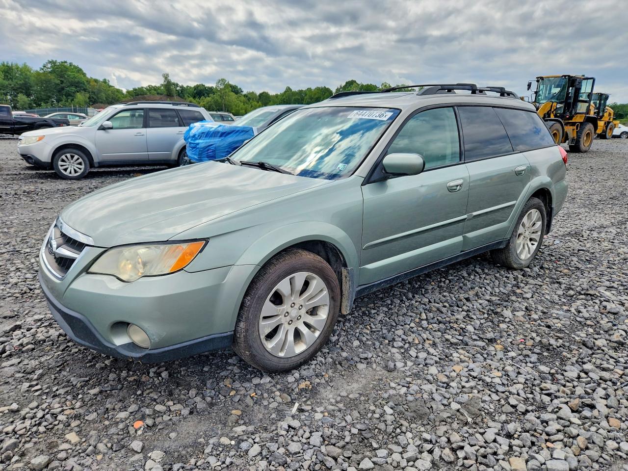 2009 Subaru Outback 2.5i Limited Green vin: 4S4BP66CX97337493