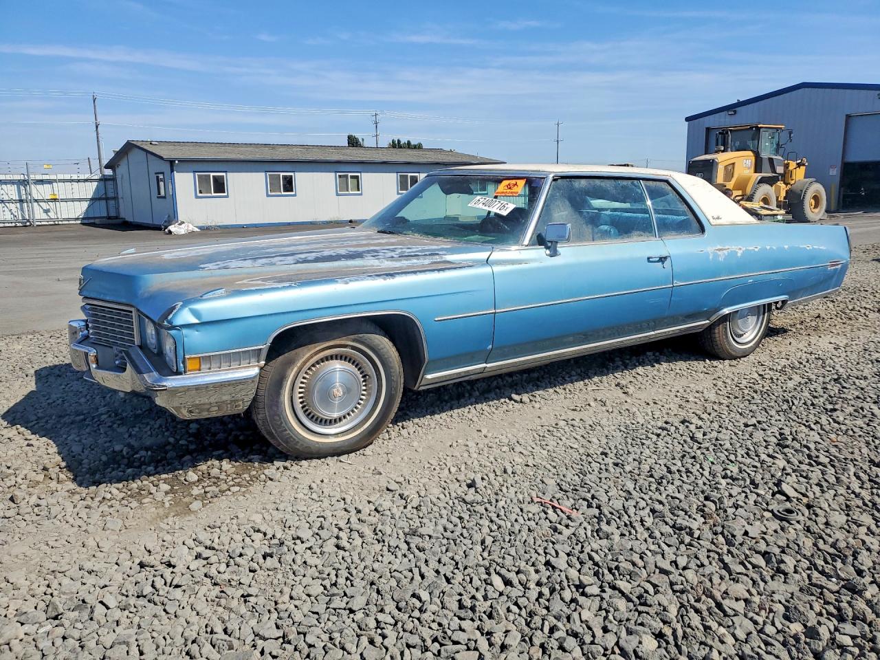 1972 Cadillac Deville Синий vin: 6D47R2Q180034