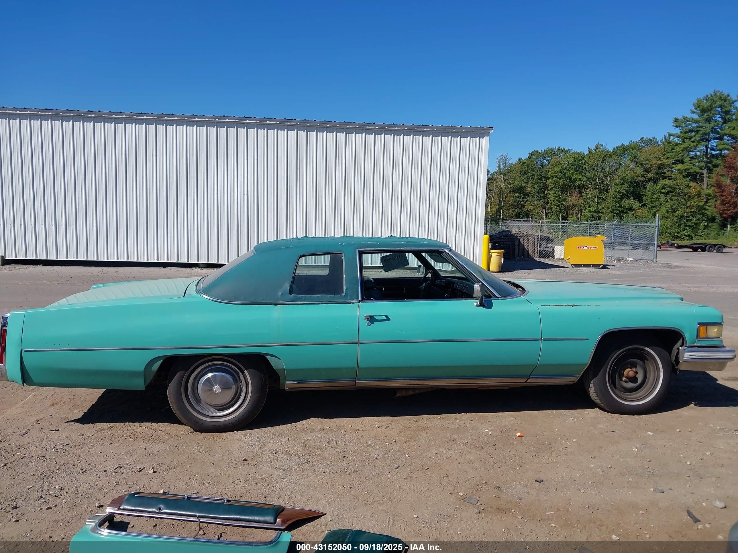 1976 Cadillac Deville   Teal vin: 6D47S6Q228829    
