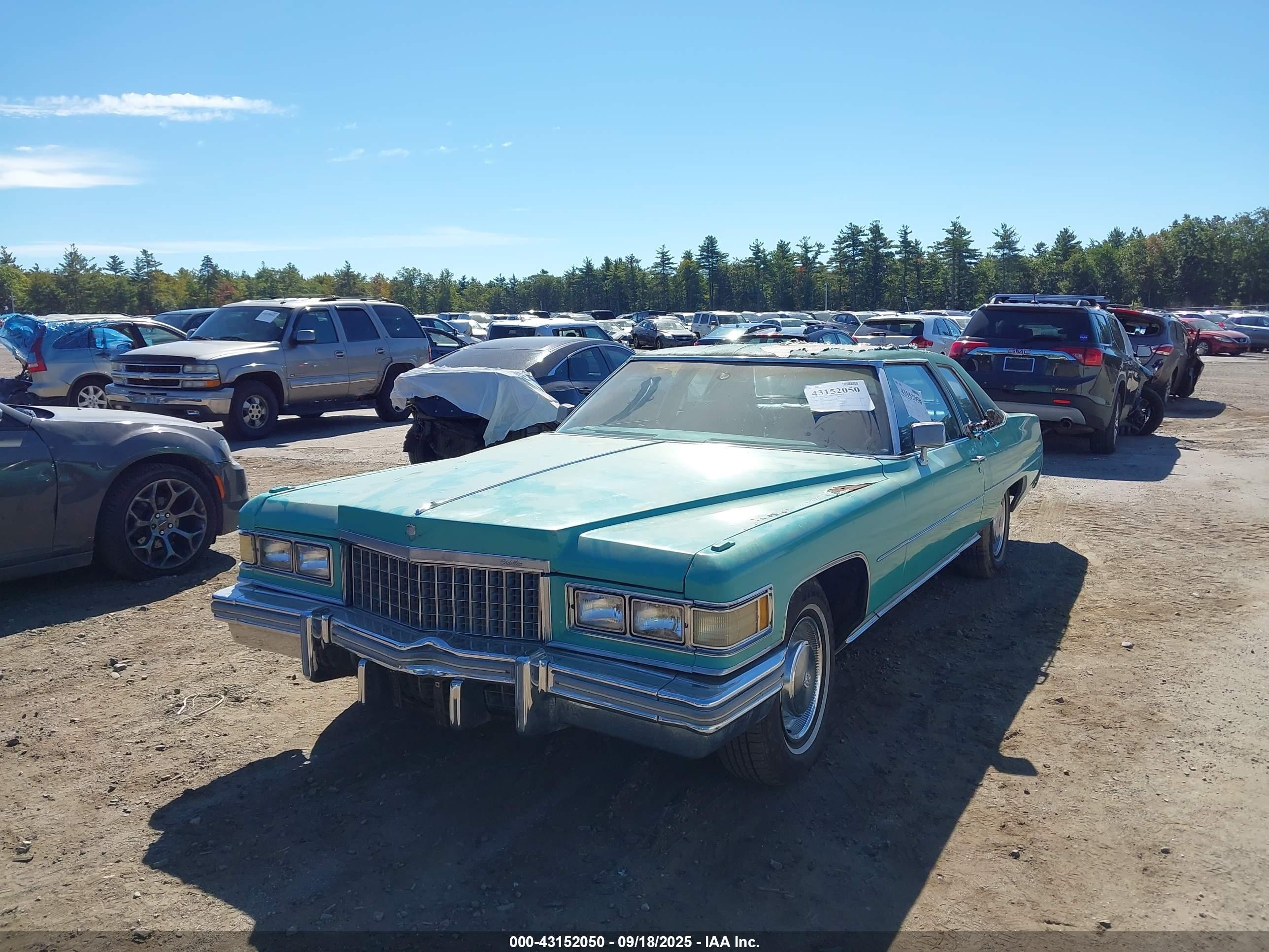 1976 Cadillac Deville   Teal vin: 6D47S6Q228829    