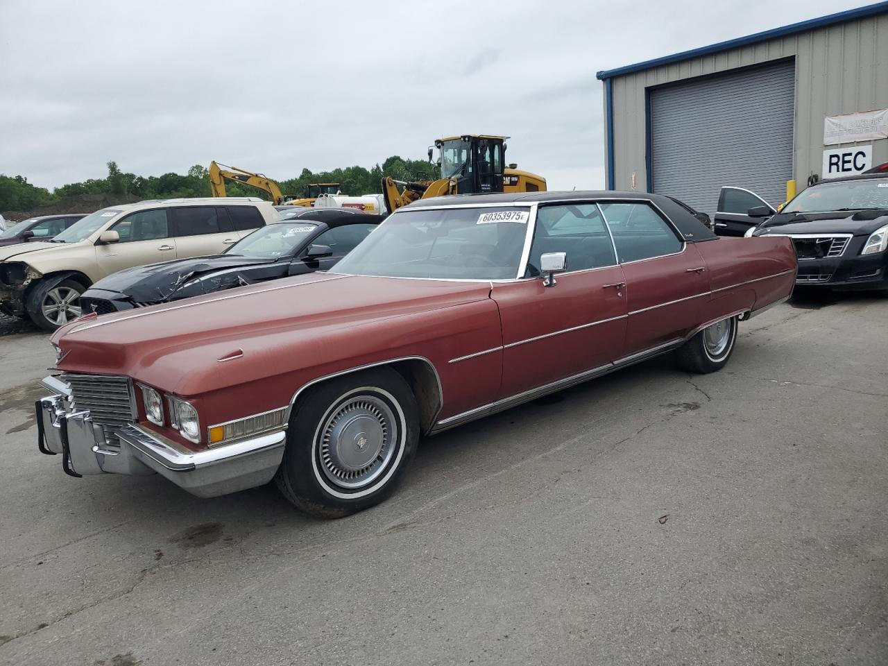 1972 Cadillac Deville Бордовый vin: 6D49R2Q207627