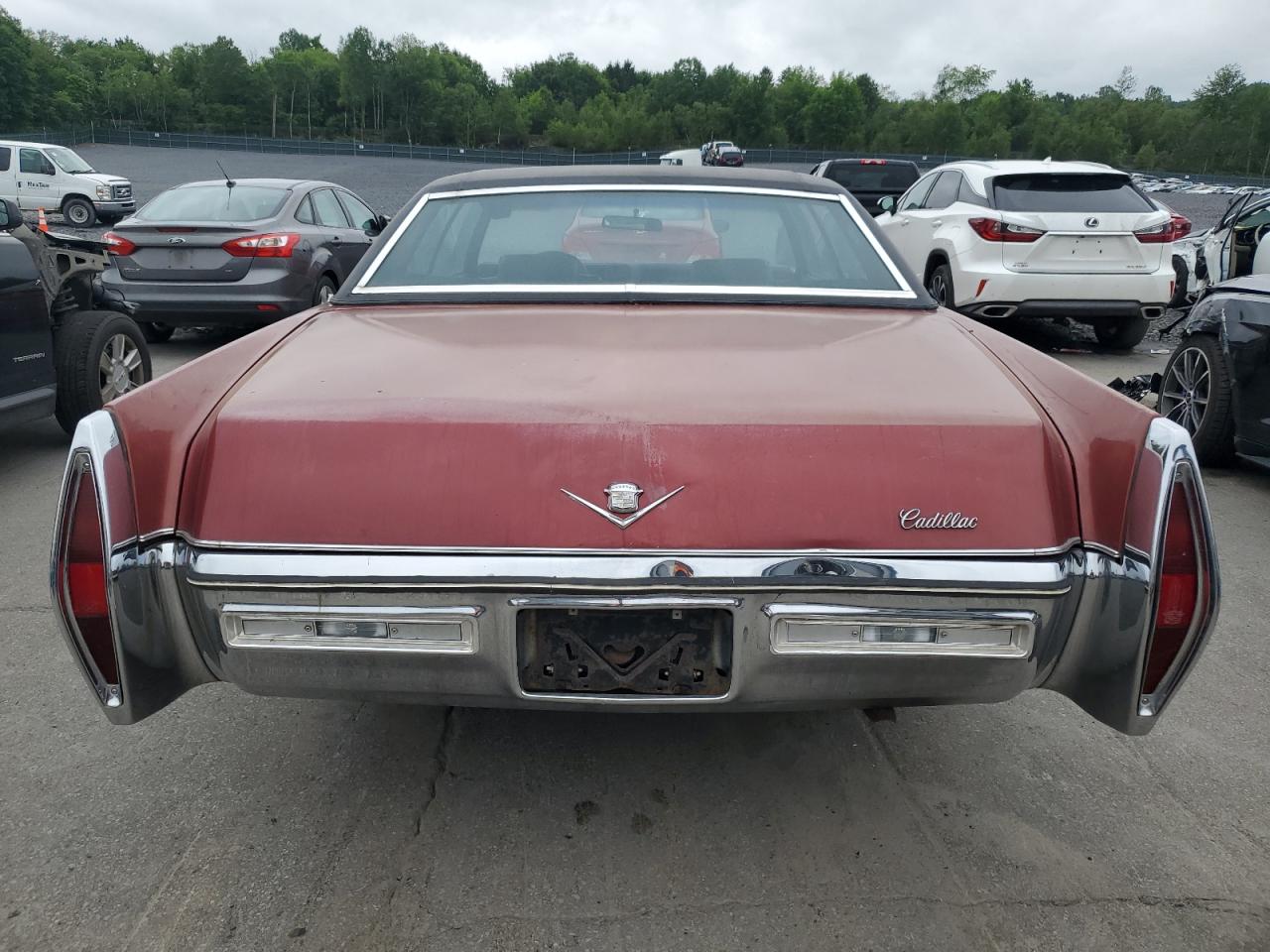 1972 Cadillac Deville Бордовый vin: 6D49R2Q207627