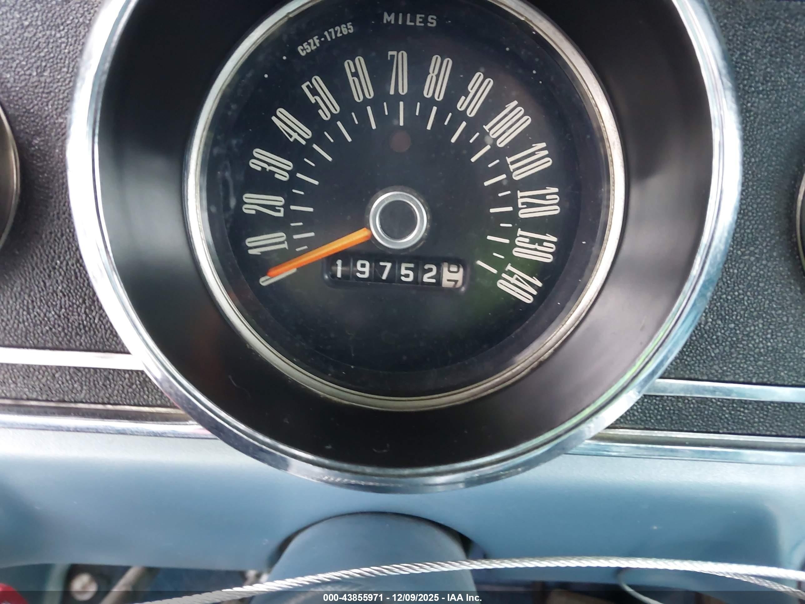 1966 Ford Mustang   Синий vin: 6F07C188367      