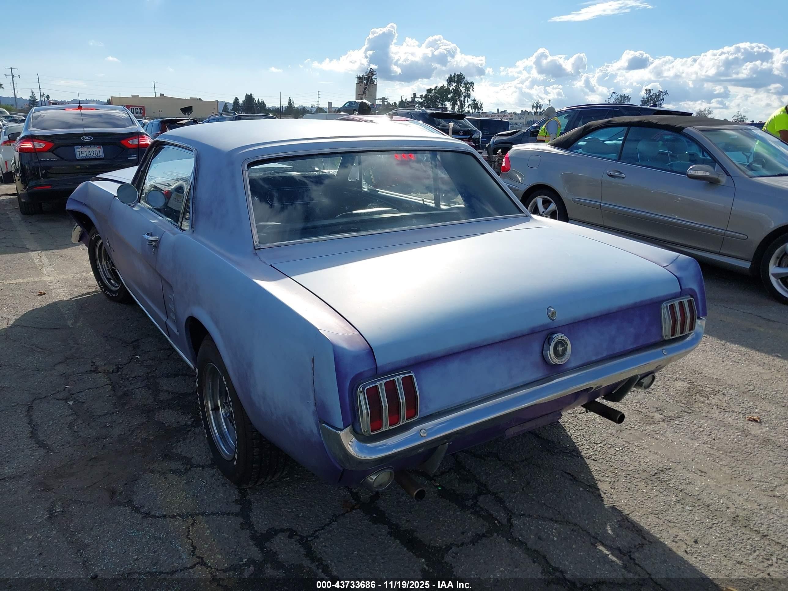 1966 Ford Mustang   Light Blue vin: 6F07C342819      