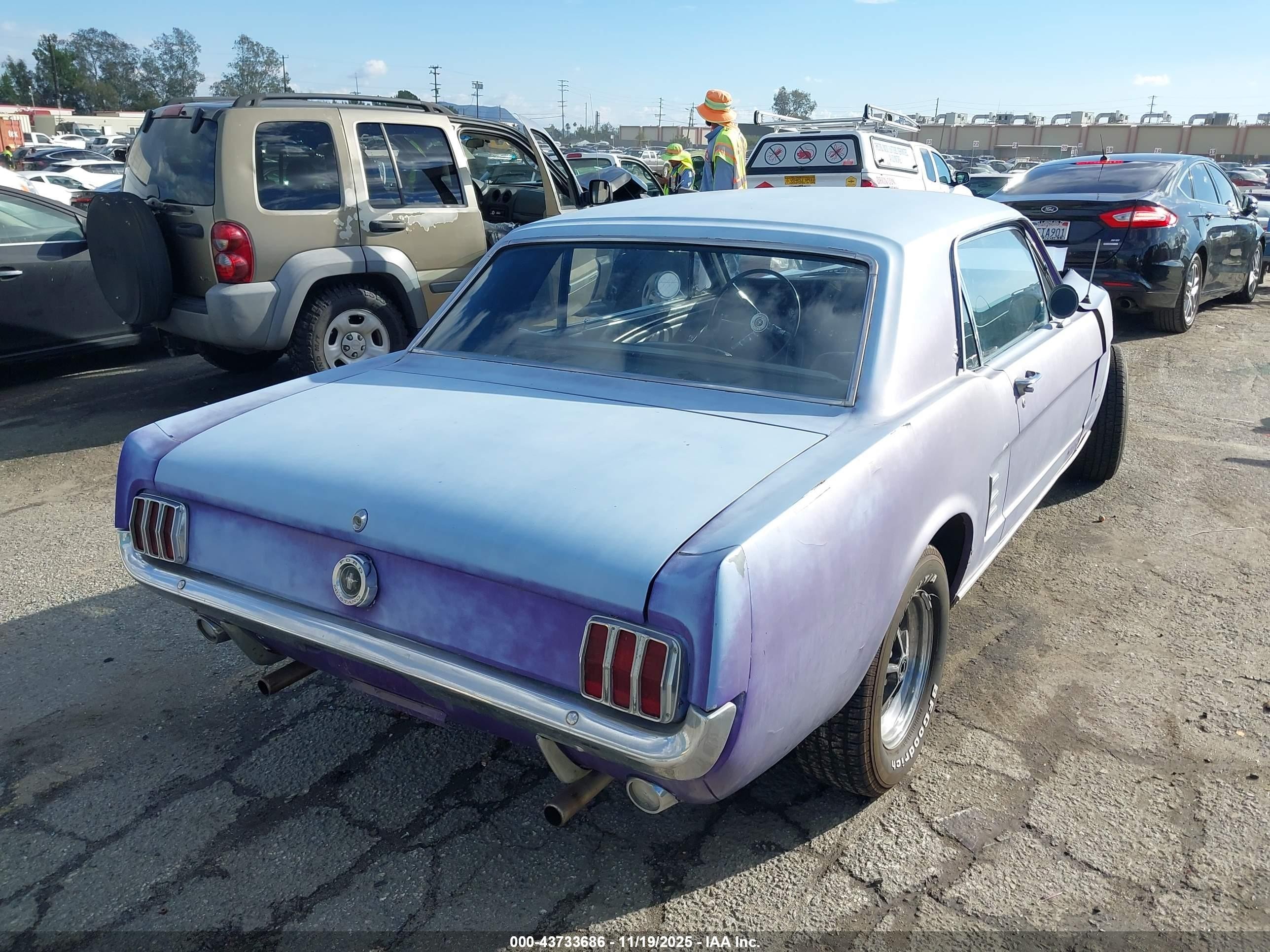 1966 Ford Mustang   Light Blue vin: 6F07C342819      