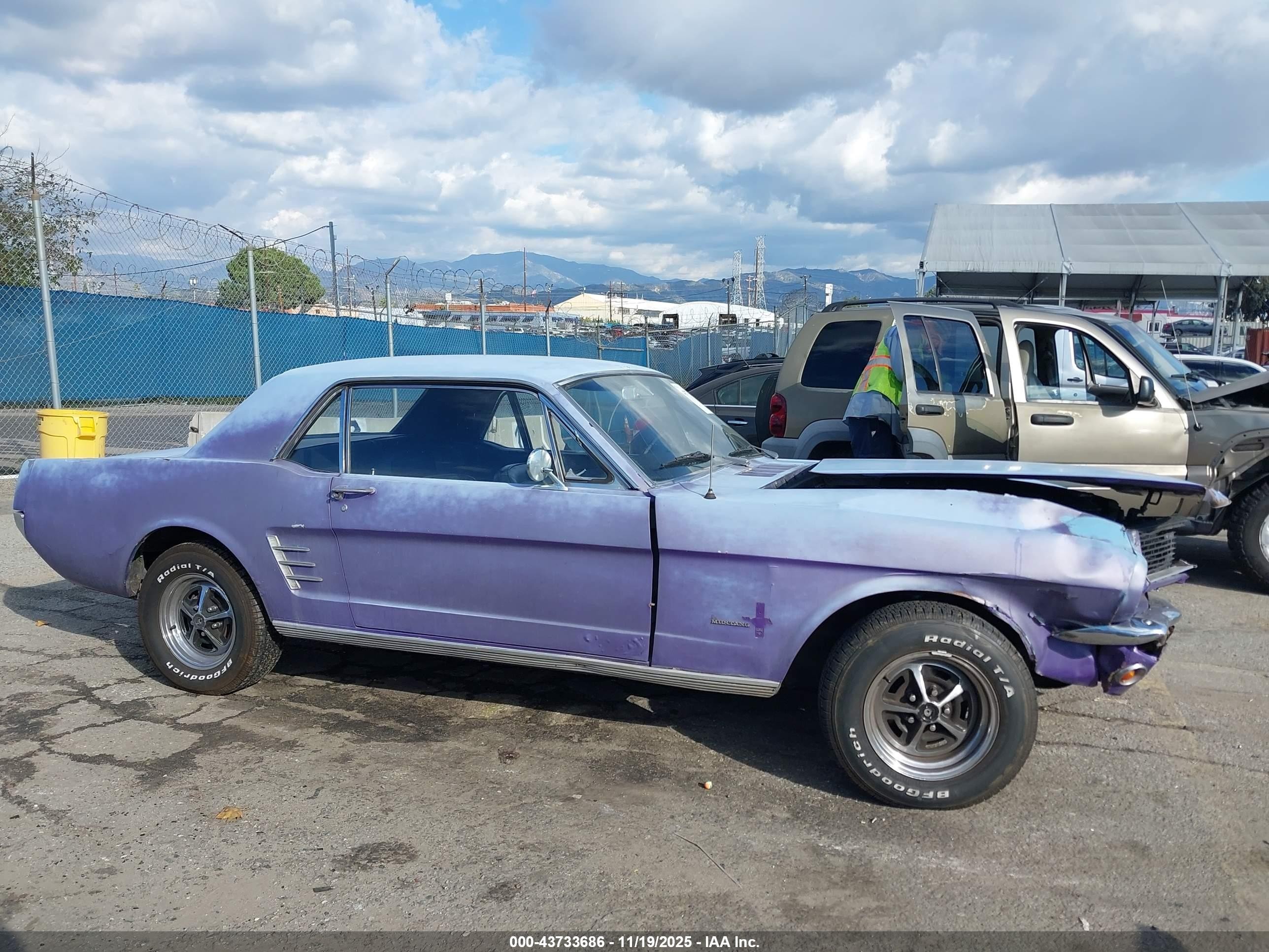 1966 Ford Mustang   Light Blue vin: 6F07C342819      