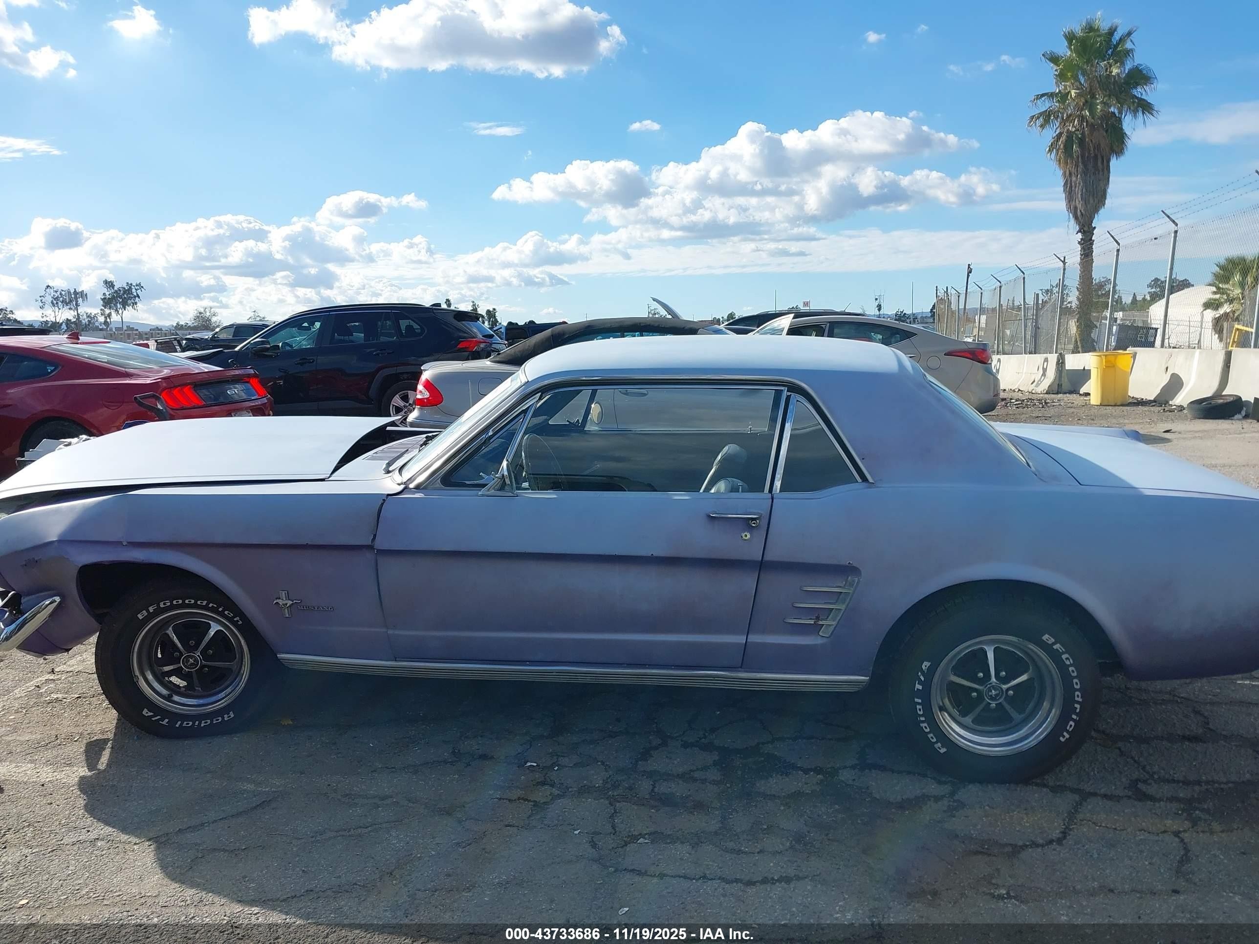 1966 Ford Mustang   Light Blue vin: 6F07C342819      