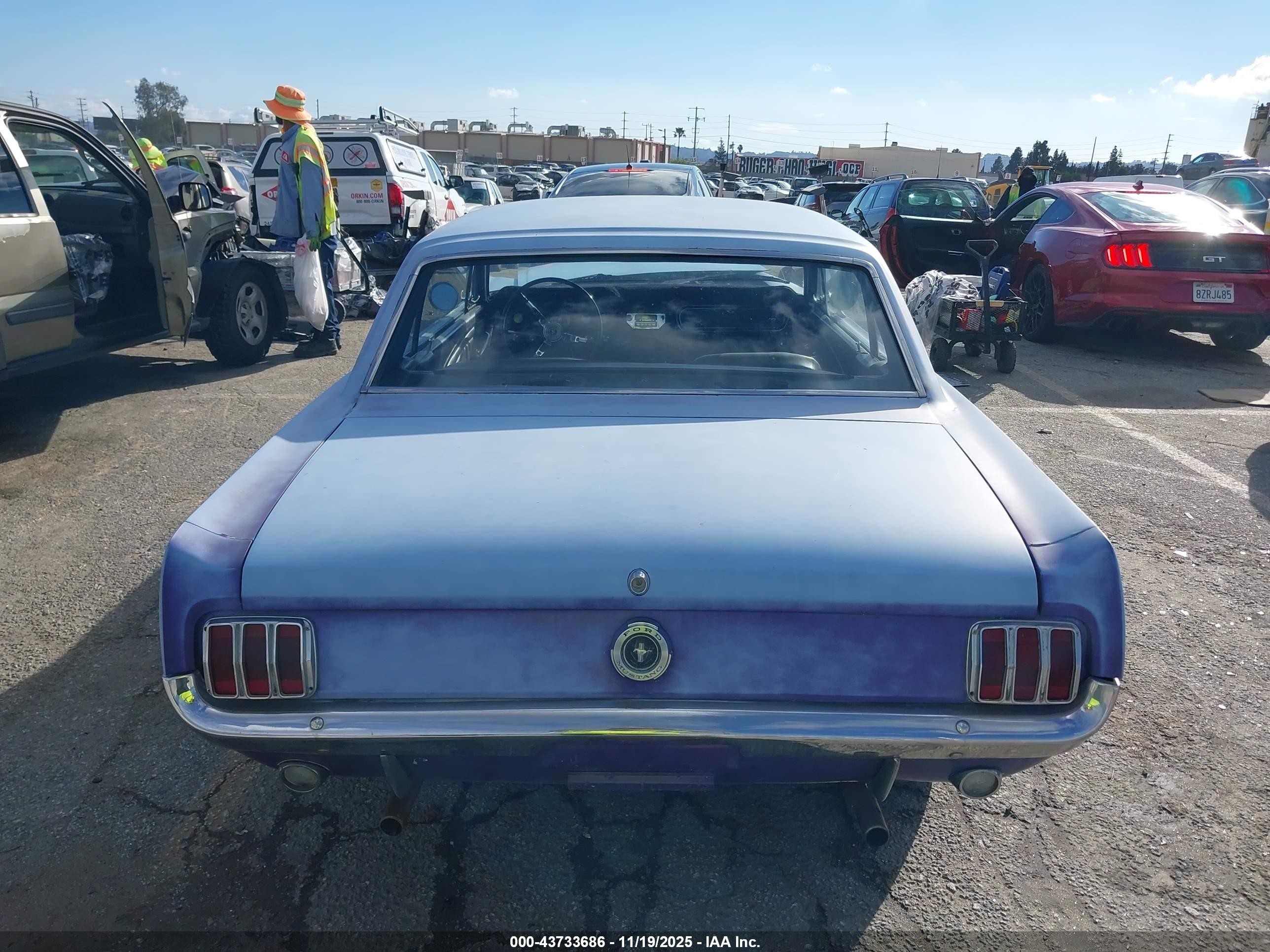 1966 Ford Mustang   Light Blue vin: 6F07C342819      