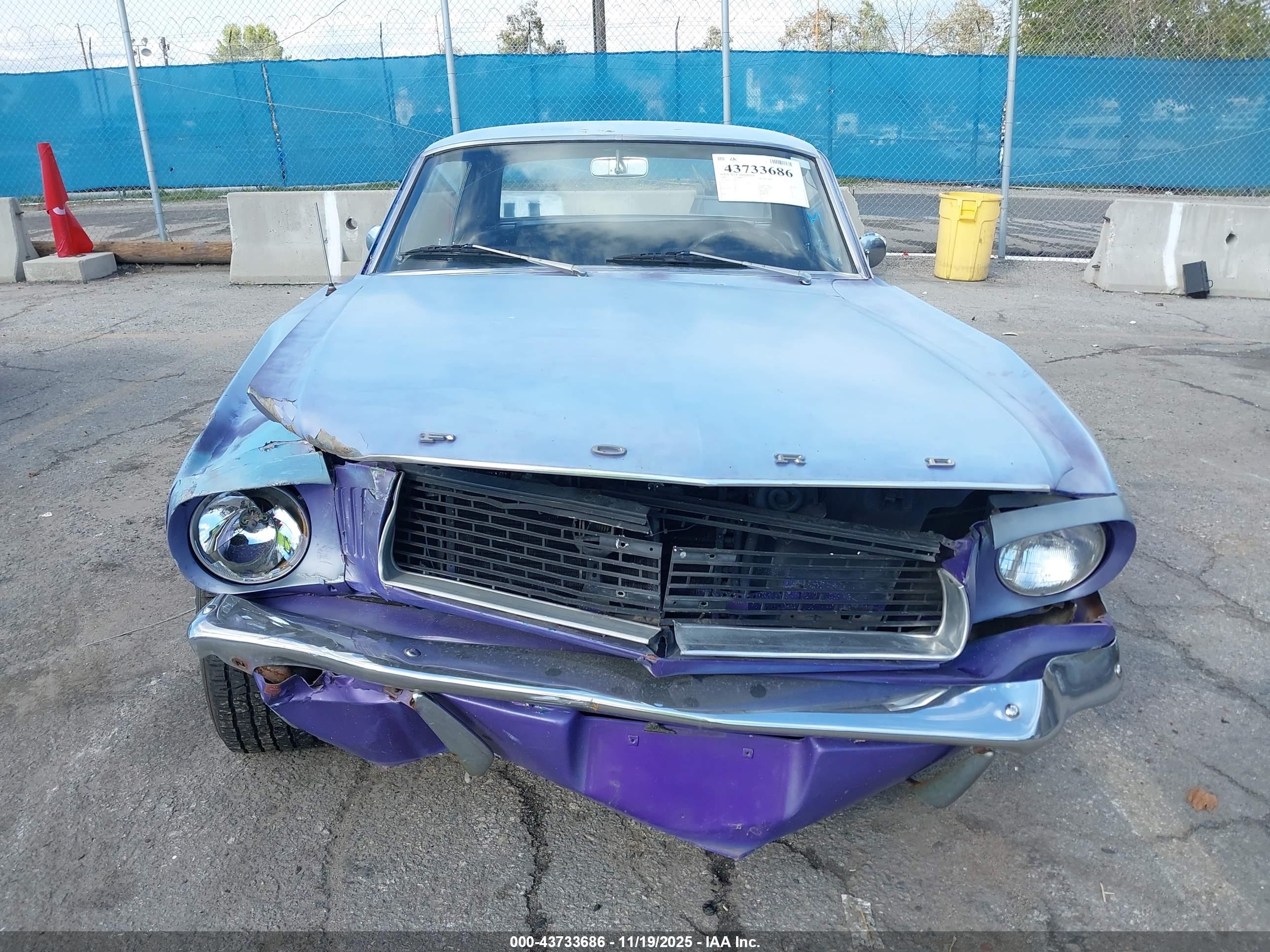 1966 Ford Mustang   Light Blue vin: 6F07C342819      