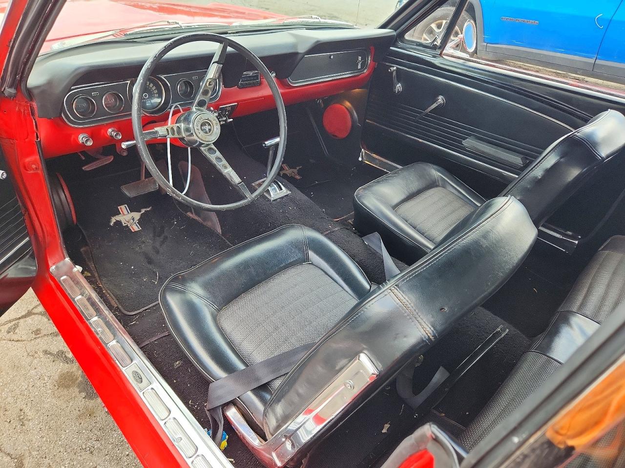 1966 Ford Mustang Red vin: 6F07T334544