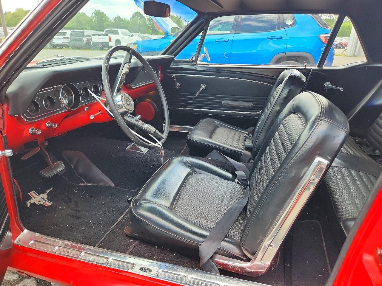 1966 Ford Mustang Red vin: 6F07T334544