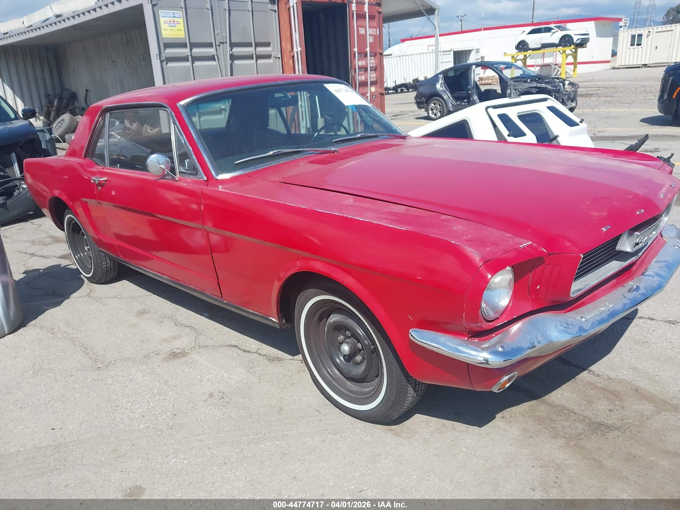 1966 Ford Mustang   Красный vin: 6F07T708749      