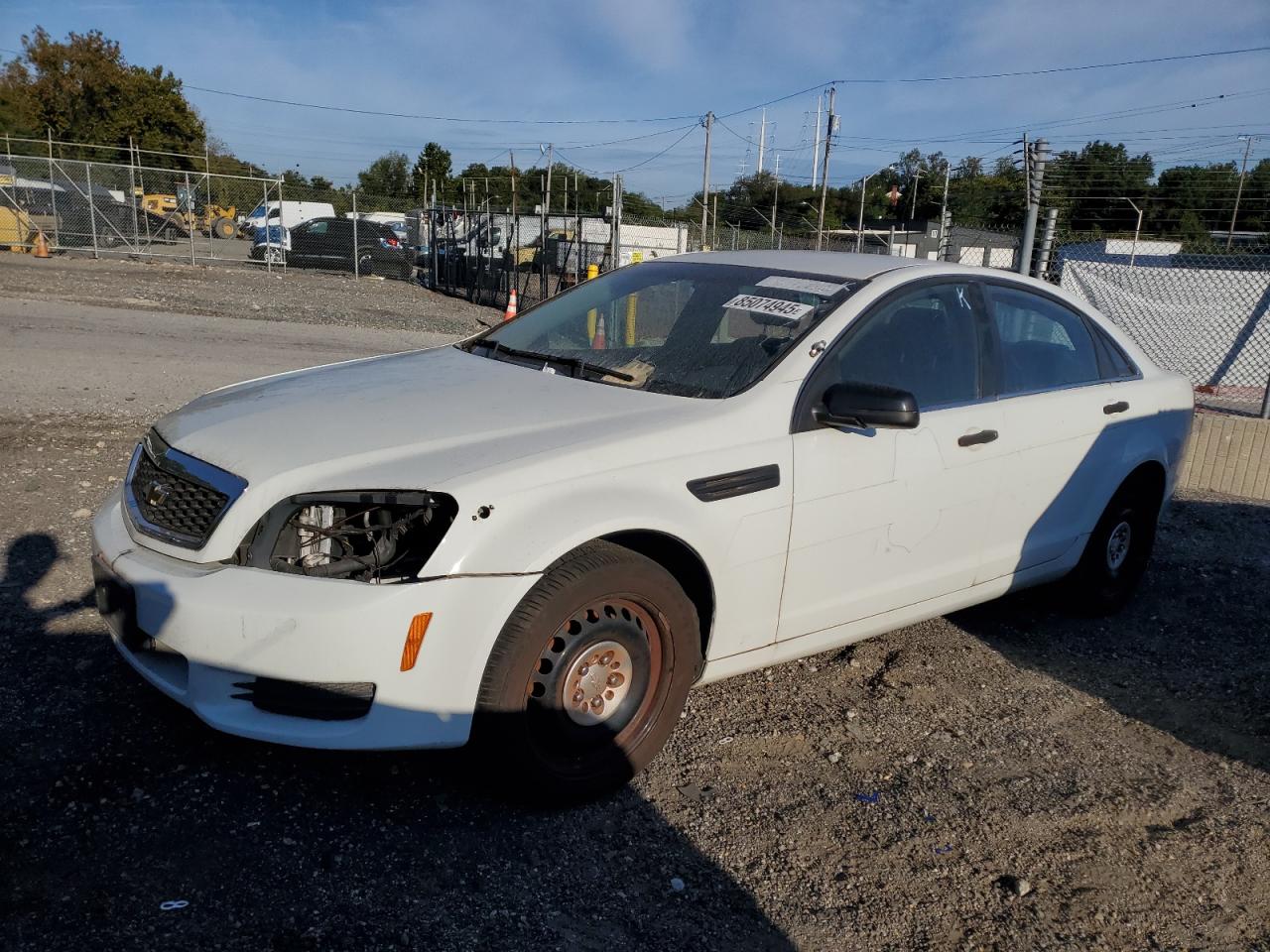 2012 Chevrolet Caprice Police White vin: 6G1MK5R30CL666229