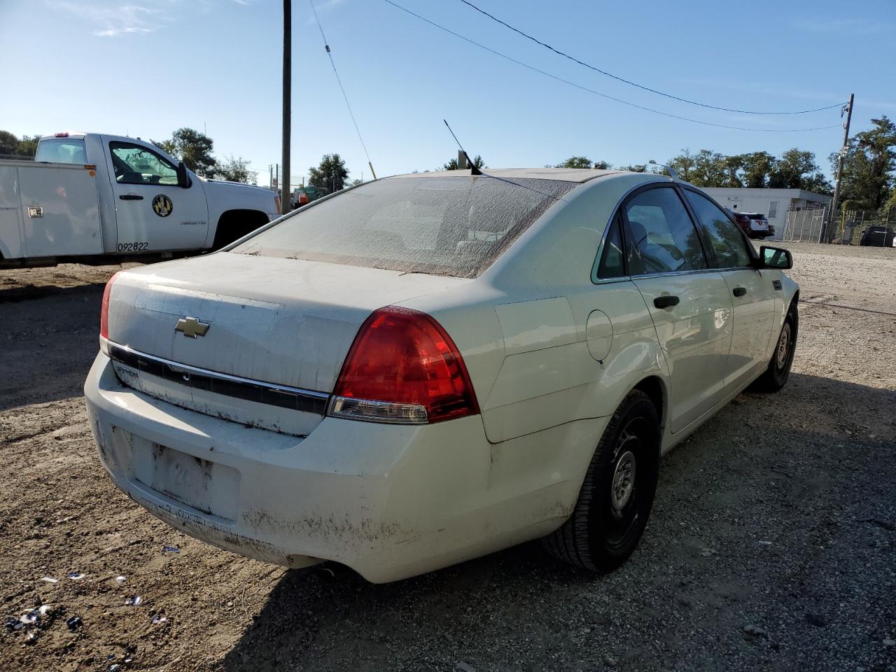 2012 Chevrolet Caprice Police White vin: 6G1MK5R35CL661995